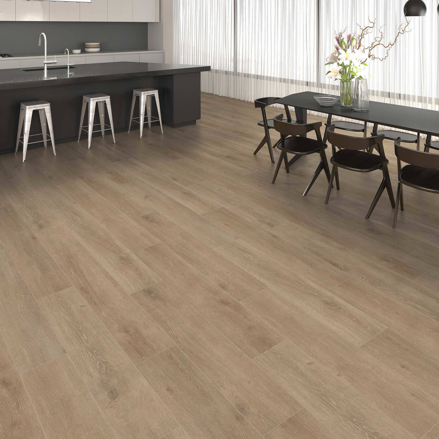 HARO Laminatboden TRITTY 200 Aqua Landhausdiele 4V Eiche Veneto crema* authentic matt Top Connect