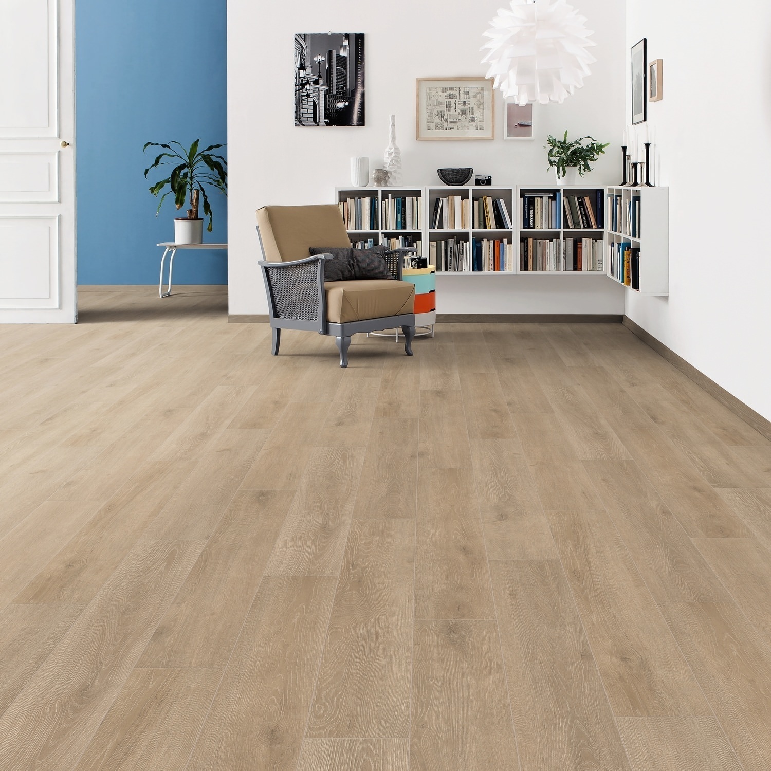 HARO Laminatboden TRITTY 200 Aqua Landhausdiele 4V Eiche Veneto crema* authentic matt Top Connect