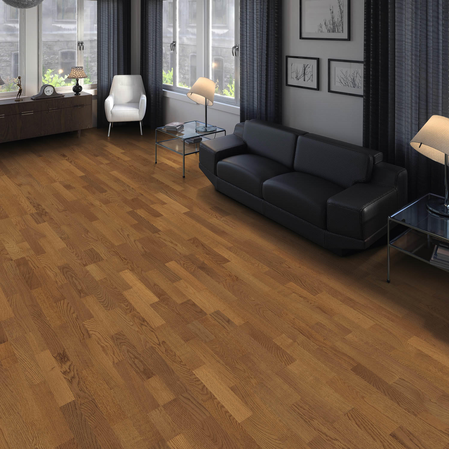 HARO PARKETT 4000 Schiffsboden Bernsteineiche Naturale strukturiert naturaDur Top Connect