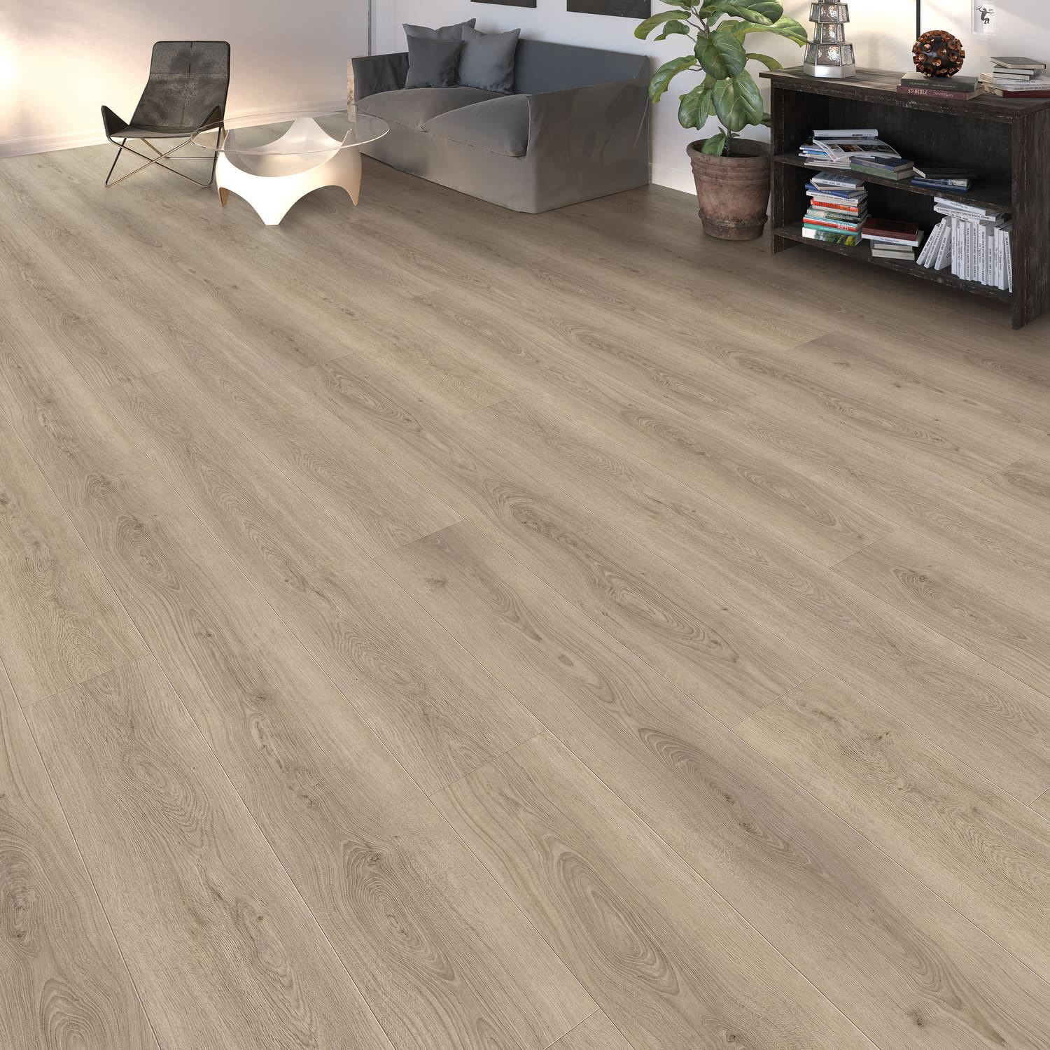 DISANO by HARO ClassicAqua Landhausdiele XL 4V Eiche Sheffield graubraun* authentic Top Connect