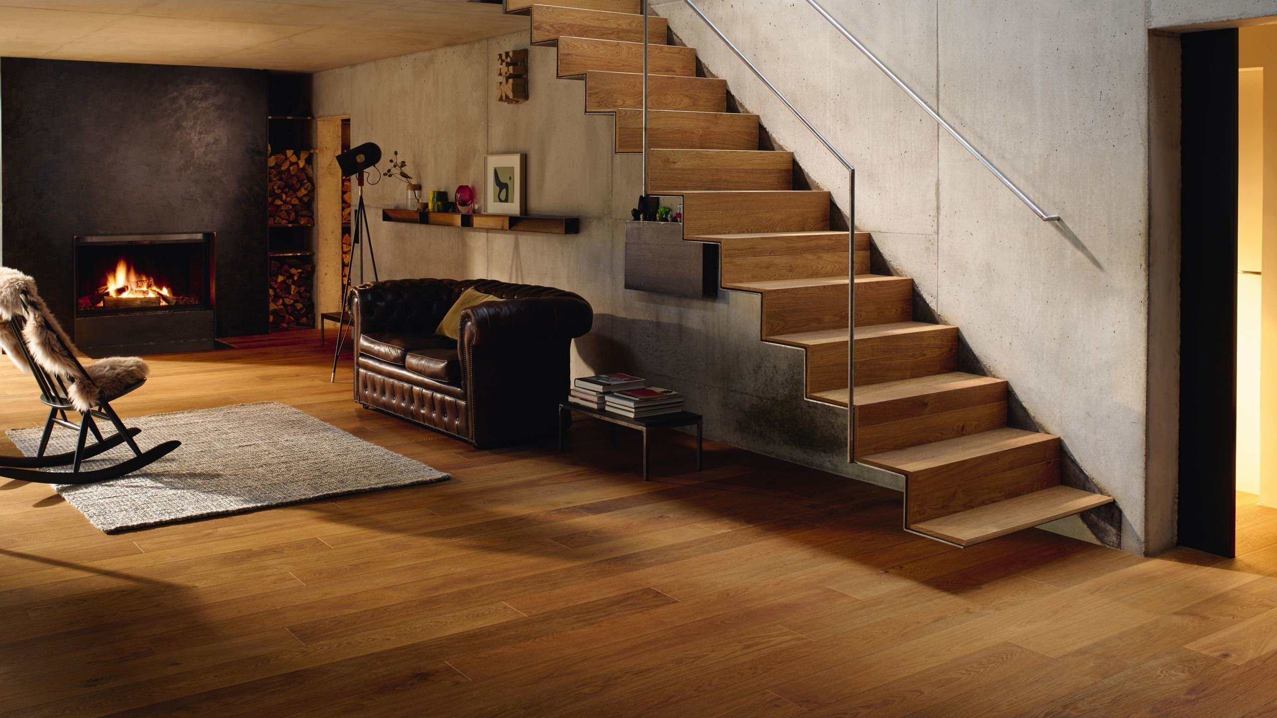 HARO PARKETT 4000 Landhausdiele 180 4V Bernsteineiche Markant strukturiert naturaLin plus Top Connect