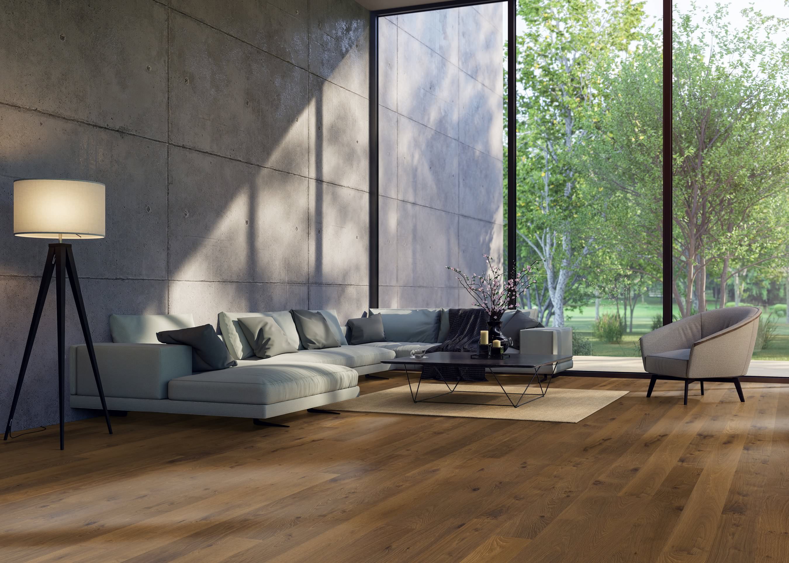 HARO PARKETT 4000 Landhausdiele 180 4V Bernsteineiche Sauvage retro strukturiert naturaLin plus Top Connect