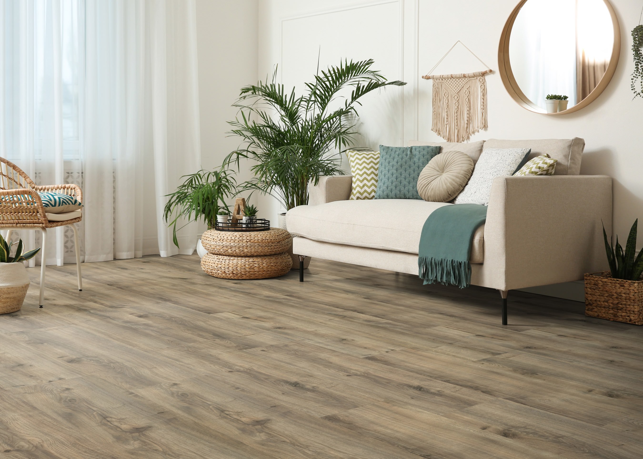 DISANO by HARO LifeAqua Landhausdiele 4V Gebirgseiche greige* strukturiert Top Connect