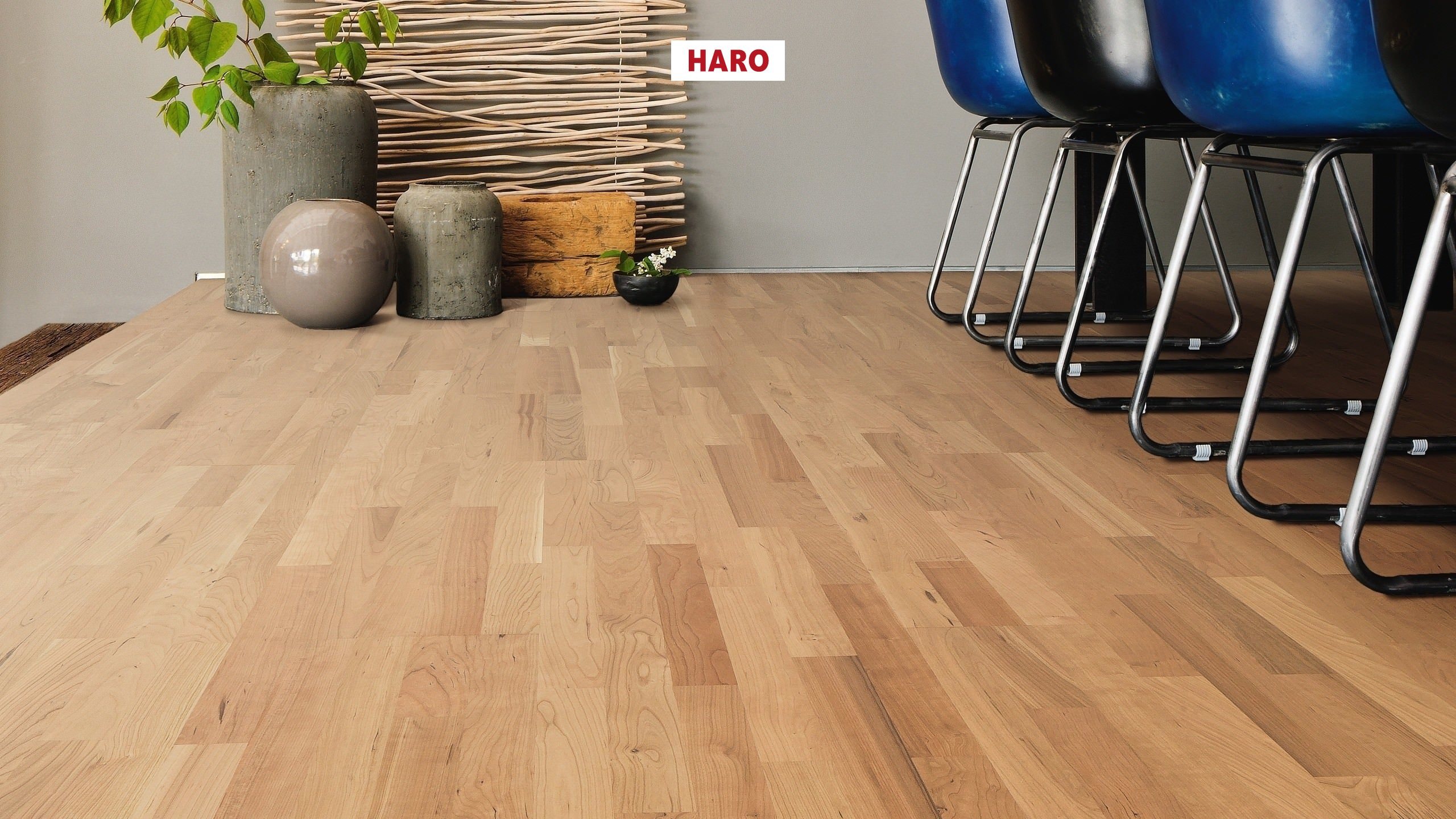 HARO PARKETT 4000 Schiffsboden Amerikanischer Kirschbaum Favorit permaDur Top Connect