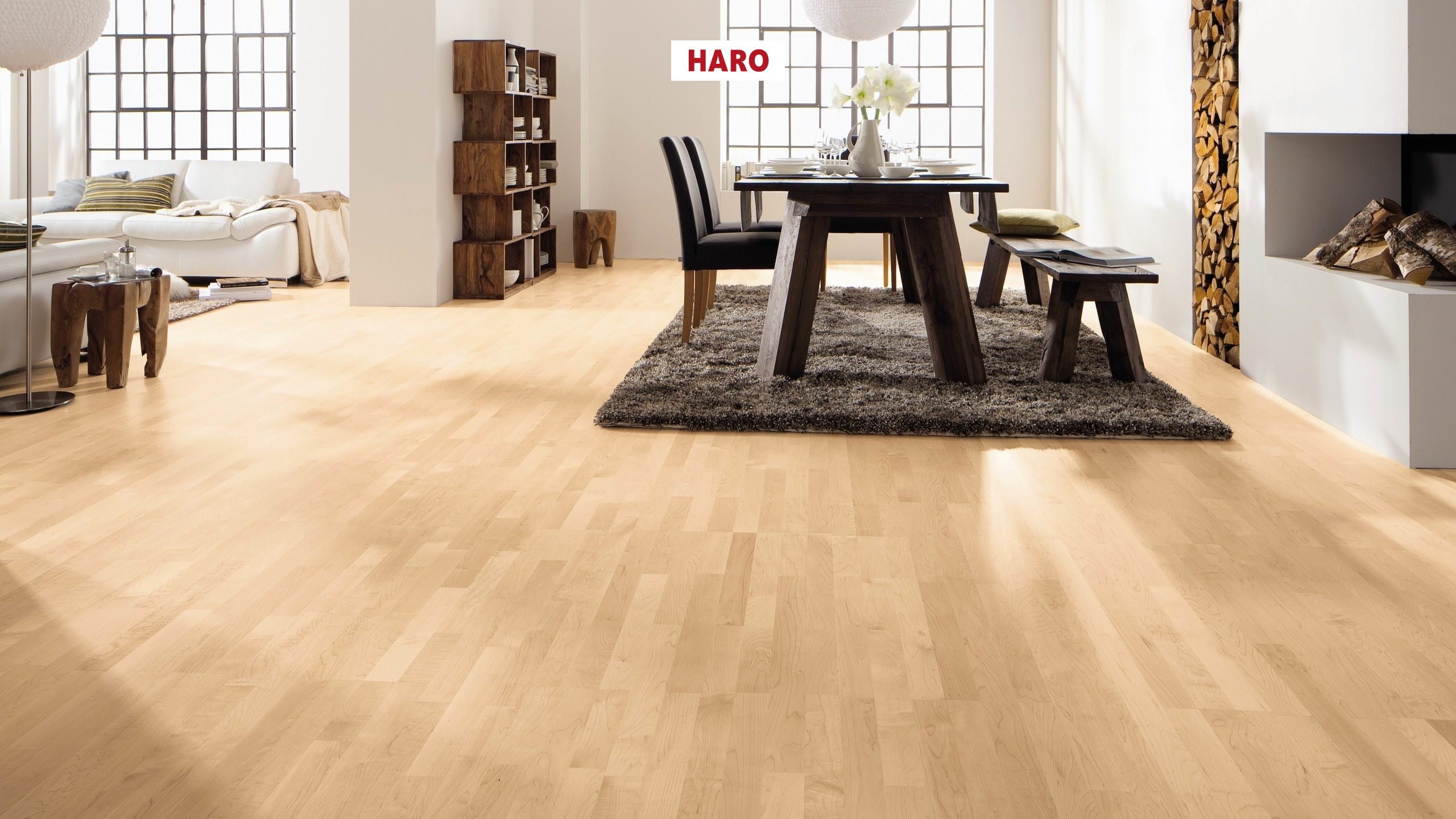 HARO Professional PARKETT 4000 Schiffsboden Canadischer Ahorn Natur permaDur Top Connect
