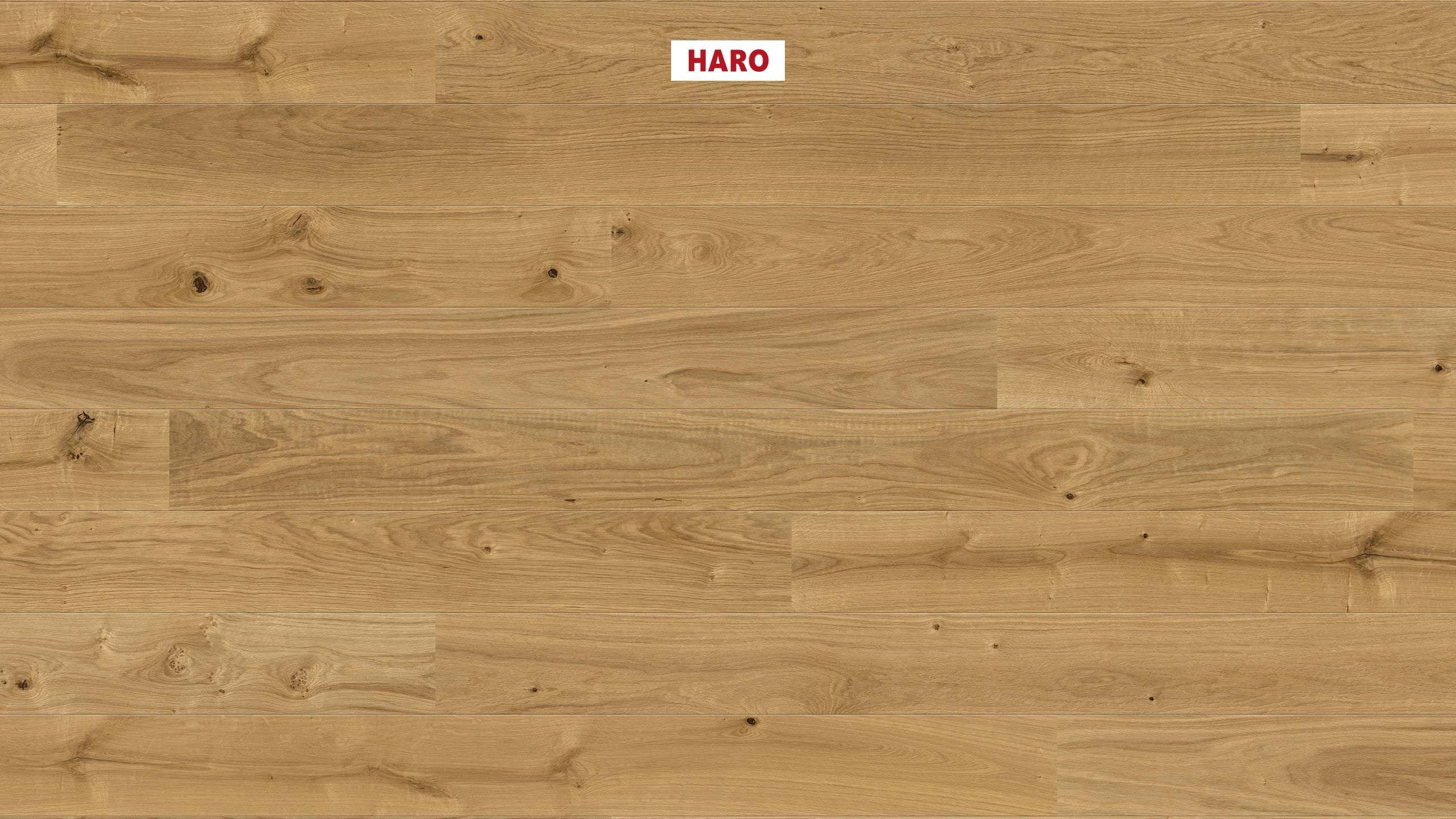HARO PARKETT 3500 HDF Landhausdiele 2V Eiche Universal strukturiert naturaLin plus Top Connect