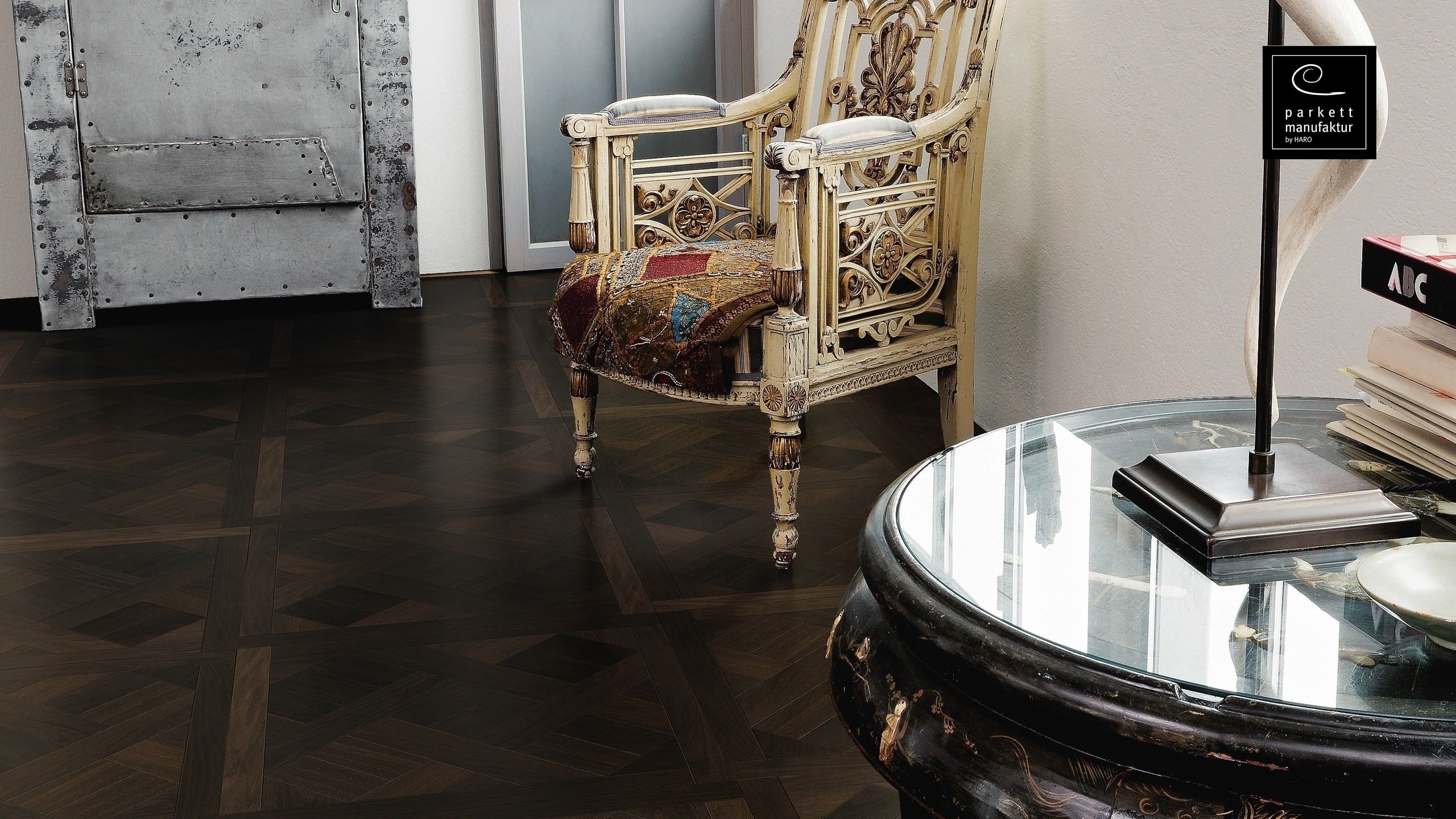 parkettmanufaktur by HARO 18 mm Tafel Basket 4V Achateiche oleovera Nut & Feder