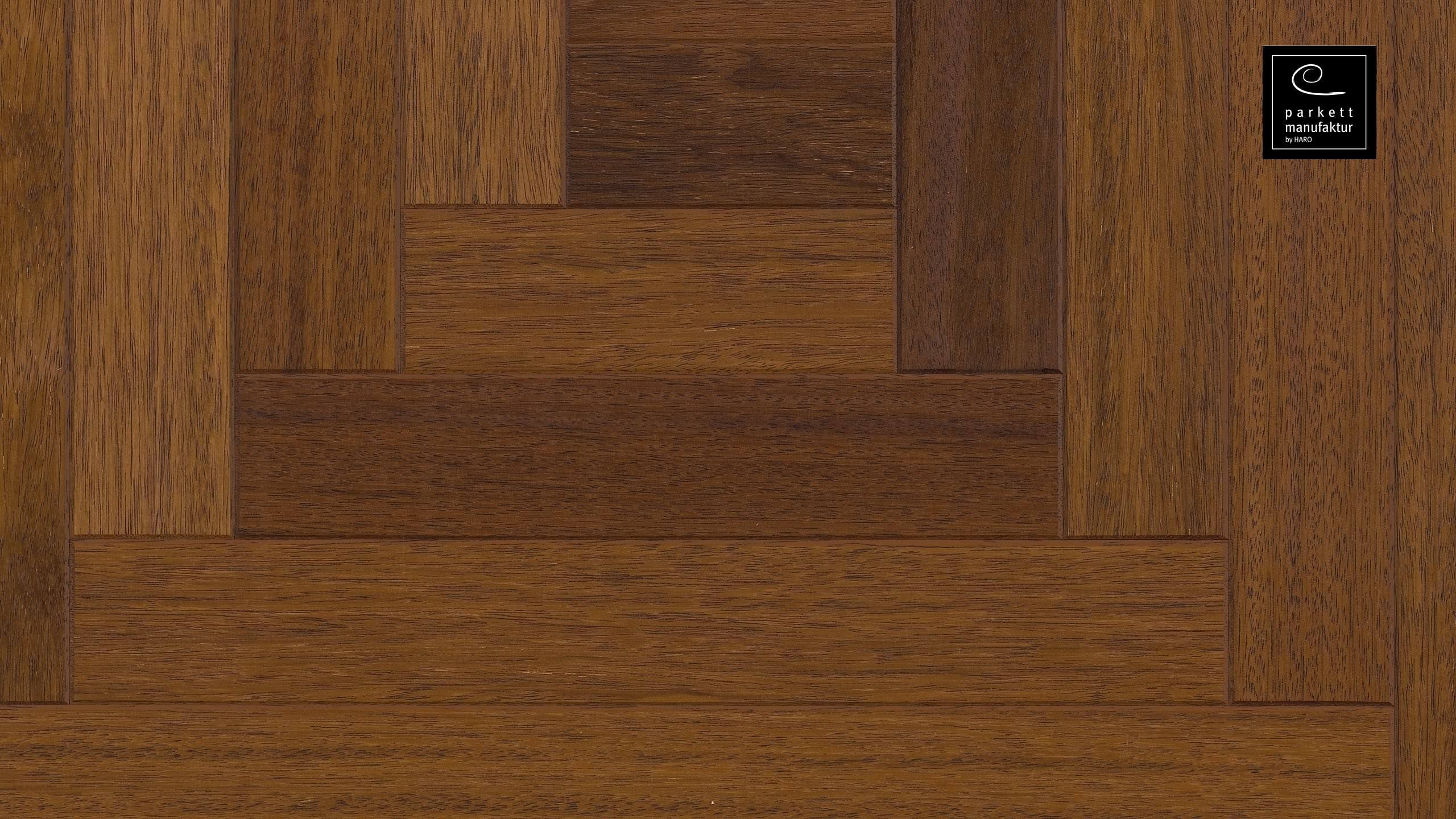 parkettmanufaktur by HARO 18 mm Tafel Loop 4V Merbau oleovera Nut & Feder