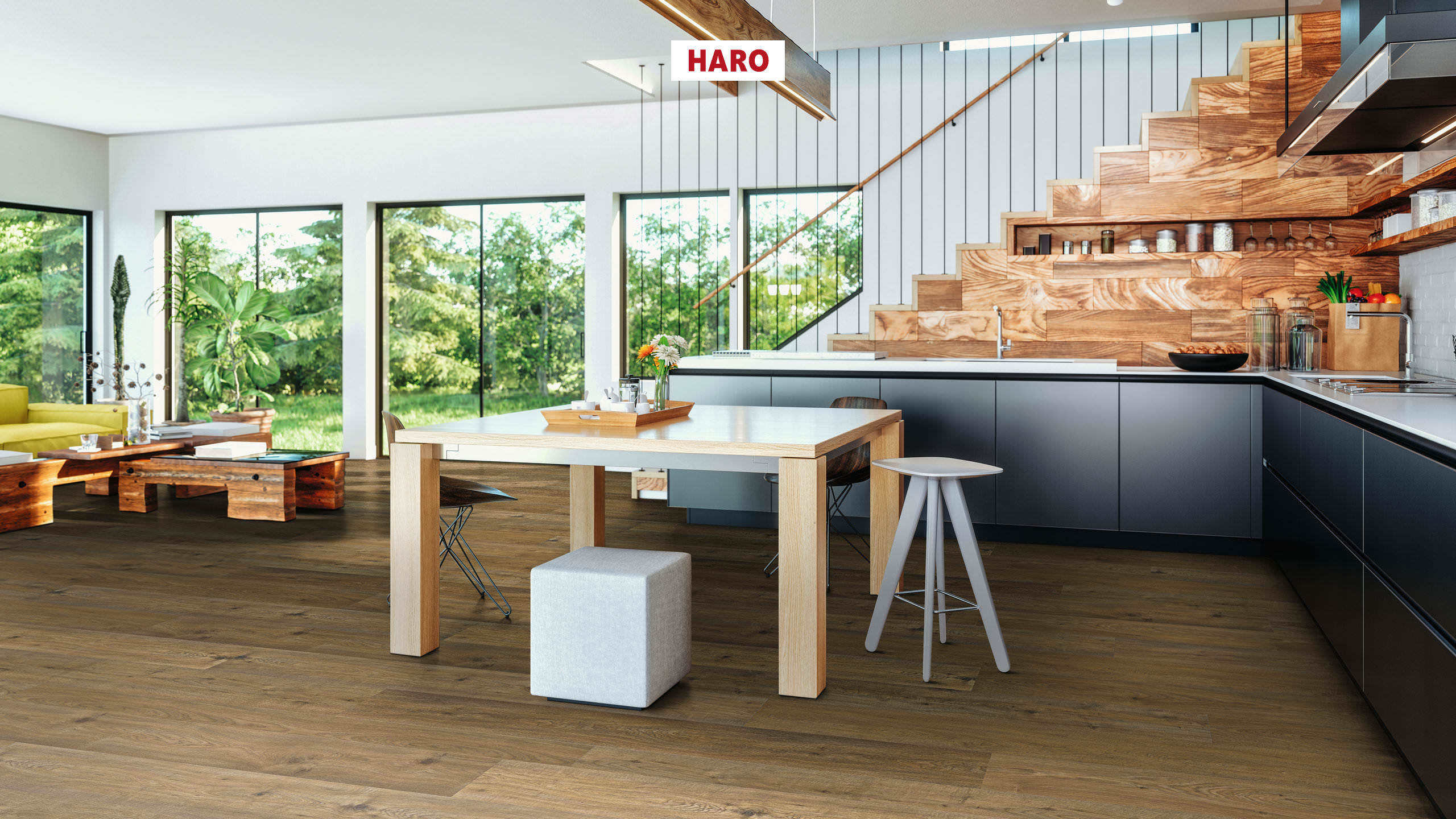 HARO Laminatboden TRITTY 200 Aqua Gran Via 4V Eiche Sicilia natur* authentic matt Top Connect