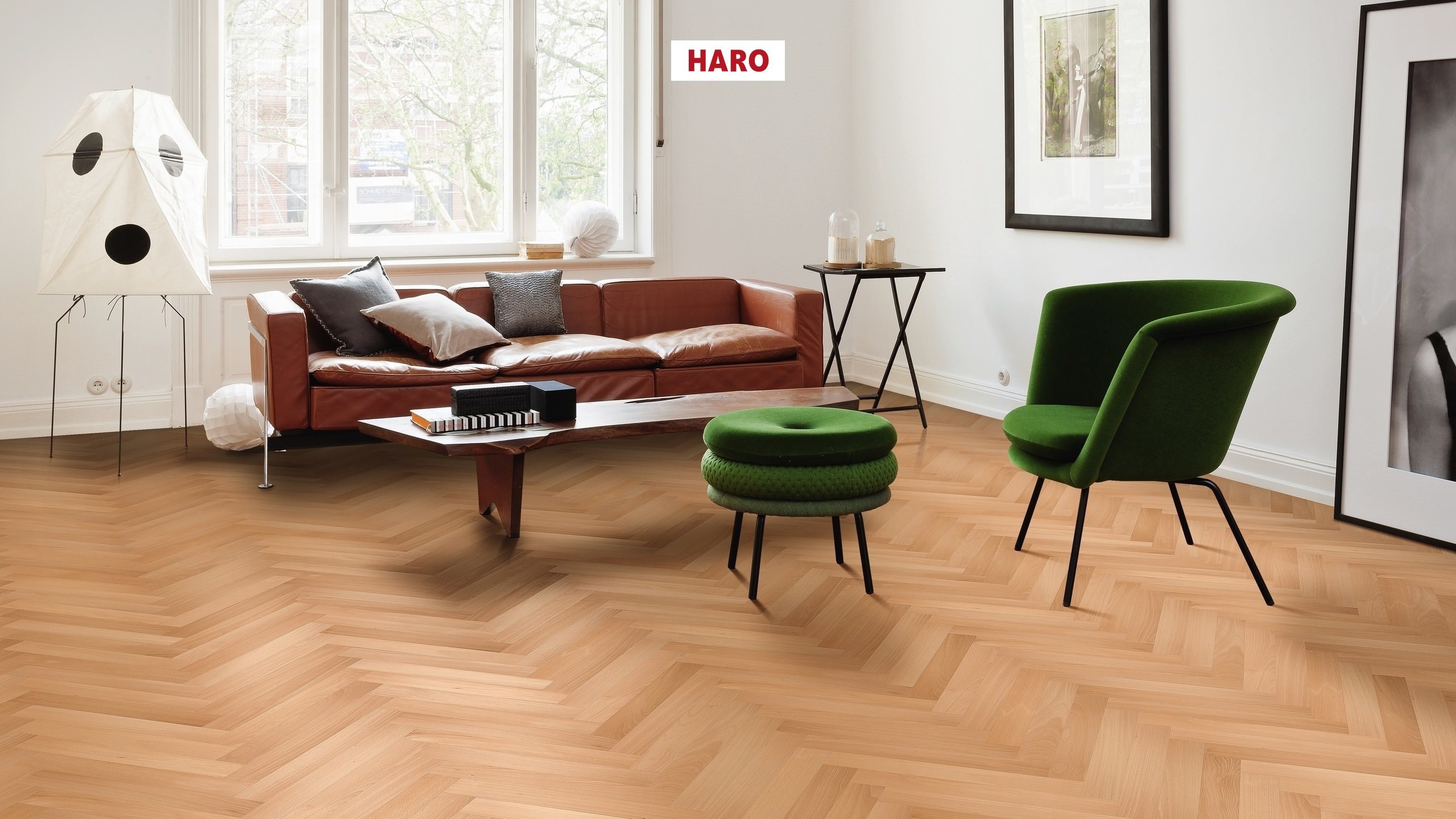 HARO PARKETT 4000 Stab Allegro Buche gedämpft Trend permaDur Nut & Feder