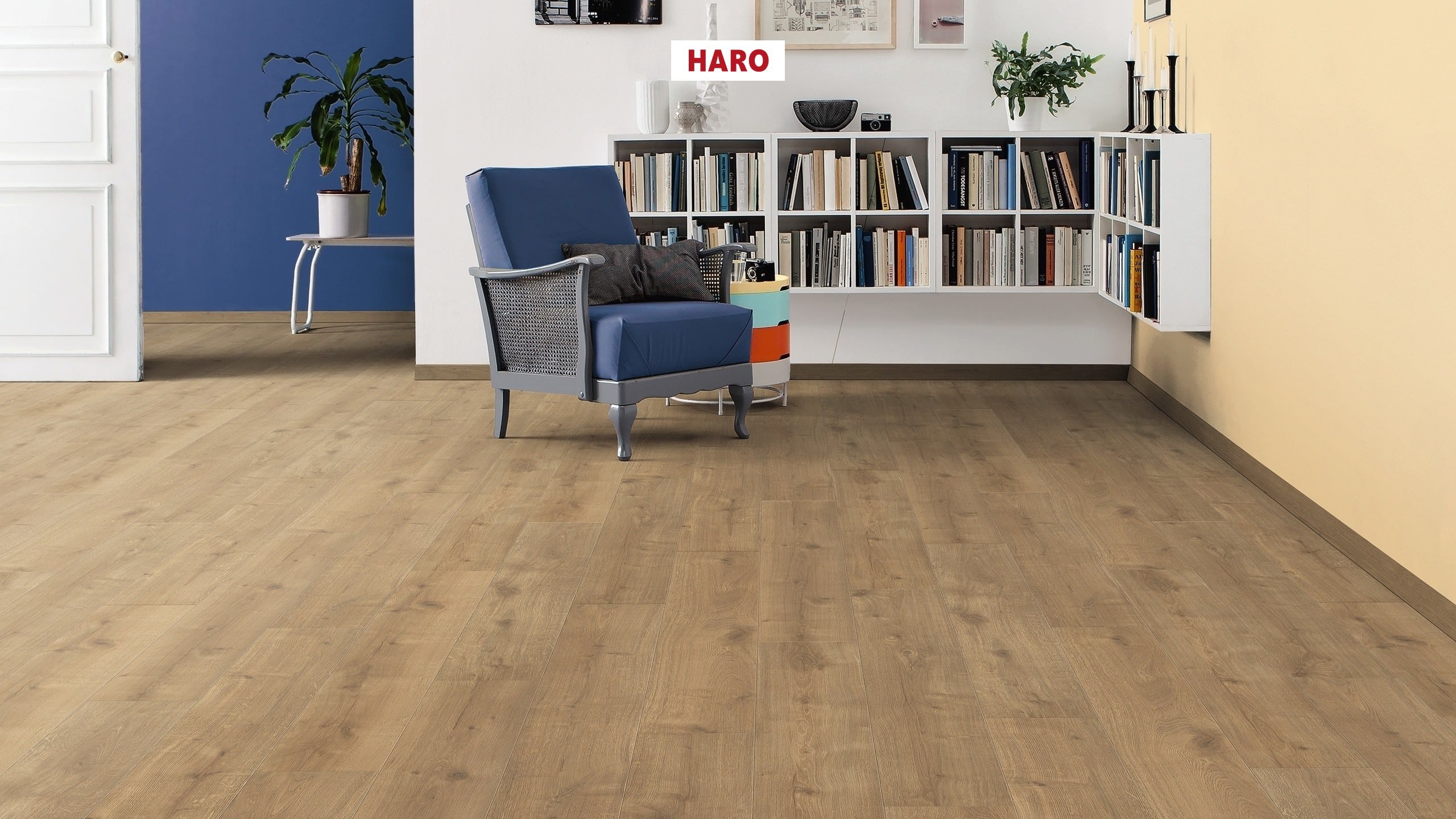 HARO Laminatboden TRITTY 90 Landhausdiele 4V Eiche Savona natur* soft matt Top Connect