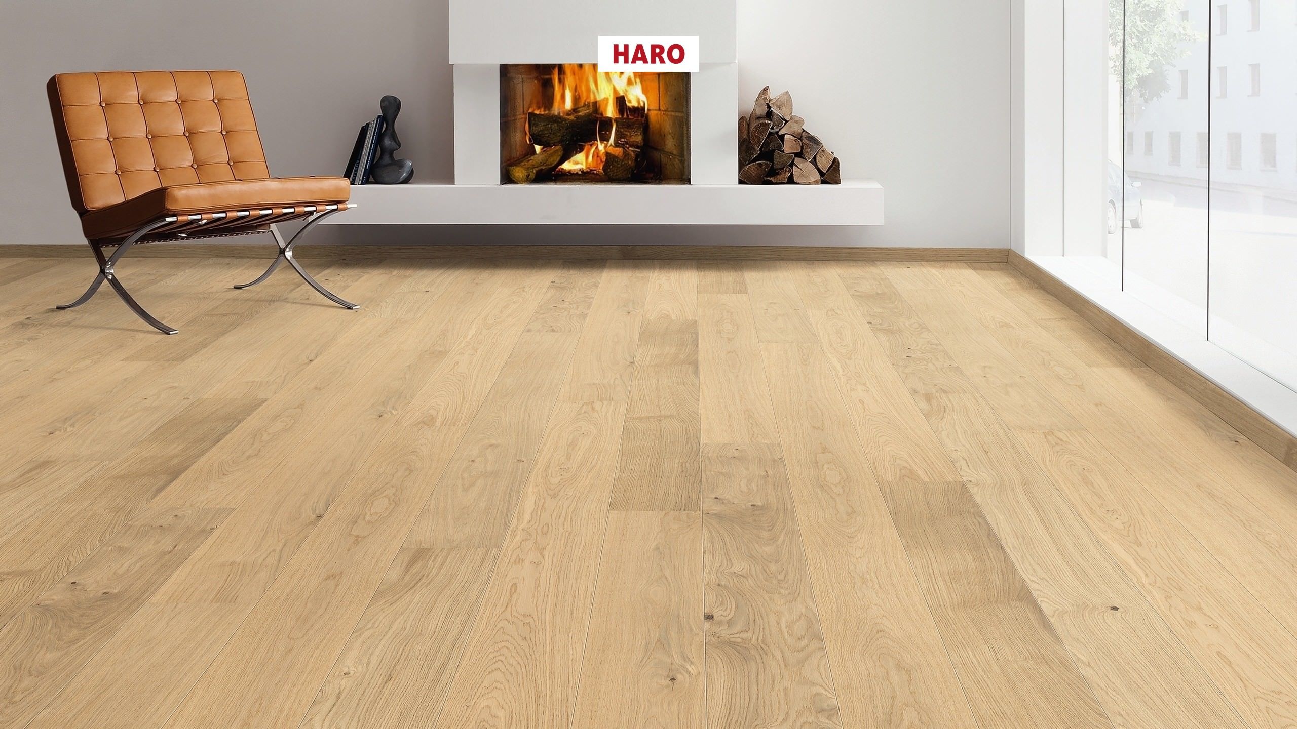 HARO PARKETT 4000 Landhausdiele 180 2V Eiche invisible Markant strukturiert permaDur Top Connect