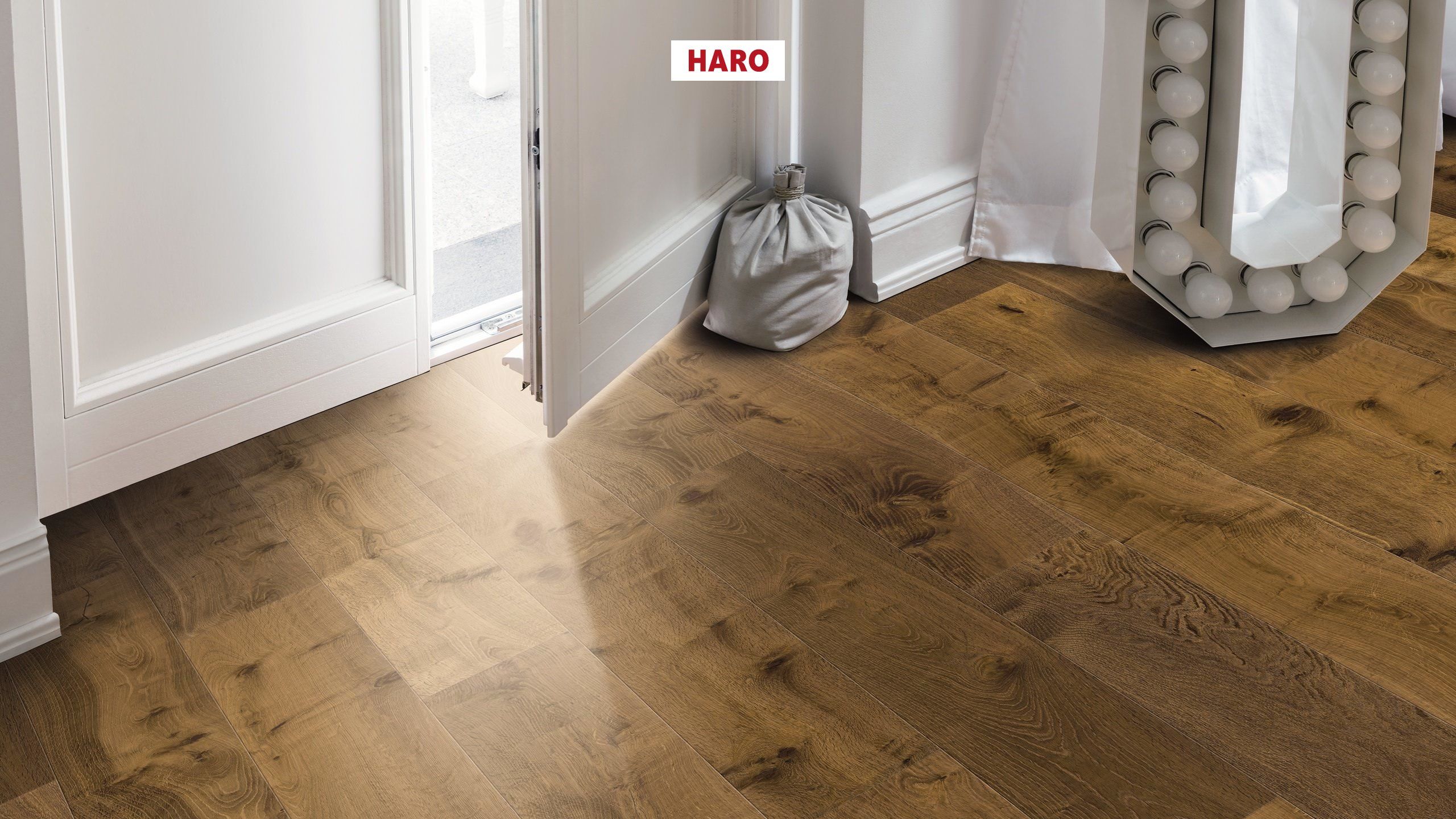 HARO PARKETT 4000 Landhausdiele 180 4V Raucheiche Sauvage strukturiert naturaLin plus Top Connect