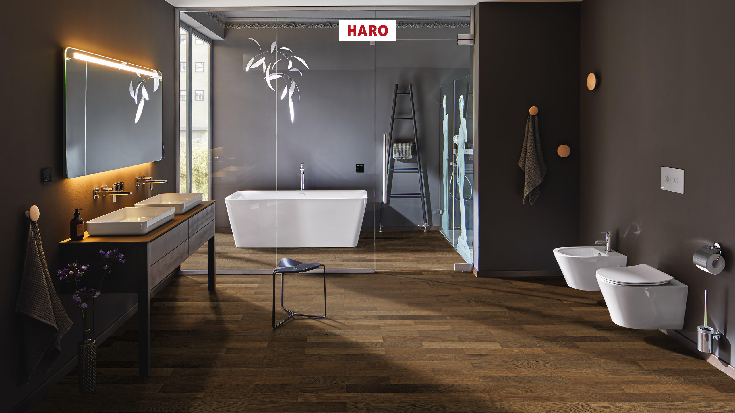 HARO PARKETT 4000 Stab Allegro Bernsteineiche strukturiert naturaLin plus Nut & Feder