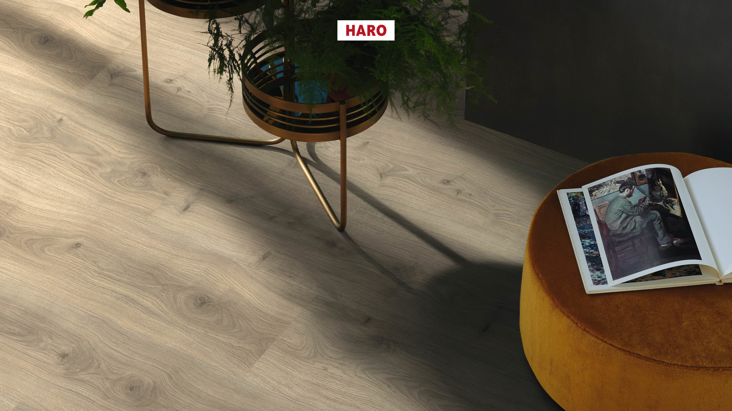 HARO Laminatboden TRITTY 200 Aqua Gran Via 4V Eiche Emilia samtgrau* authentic soft Top Connect