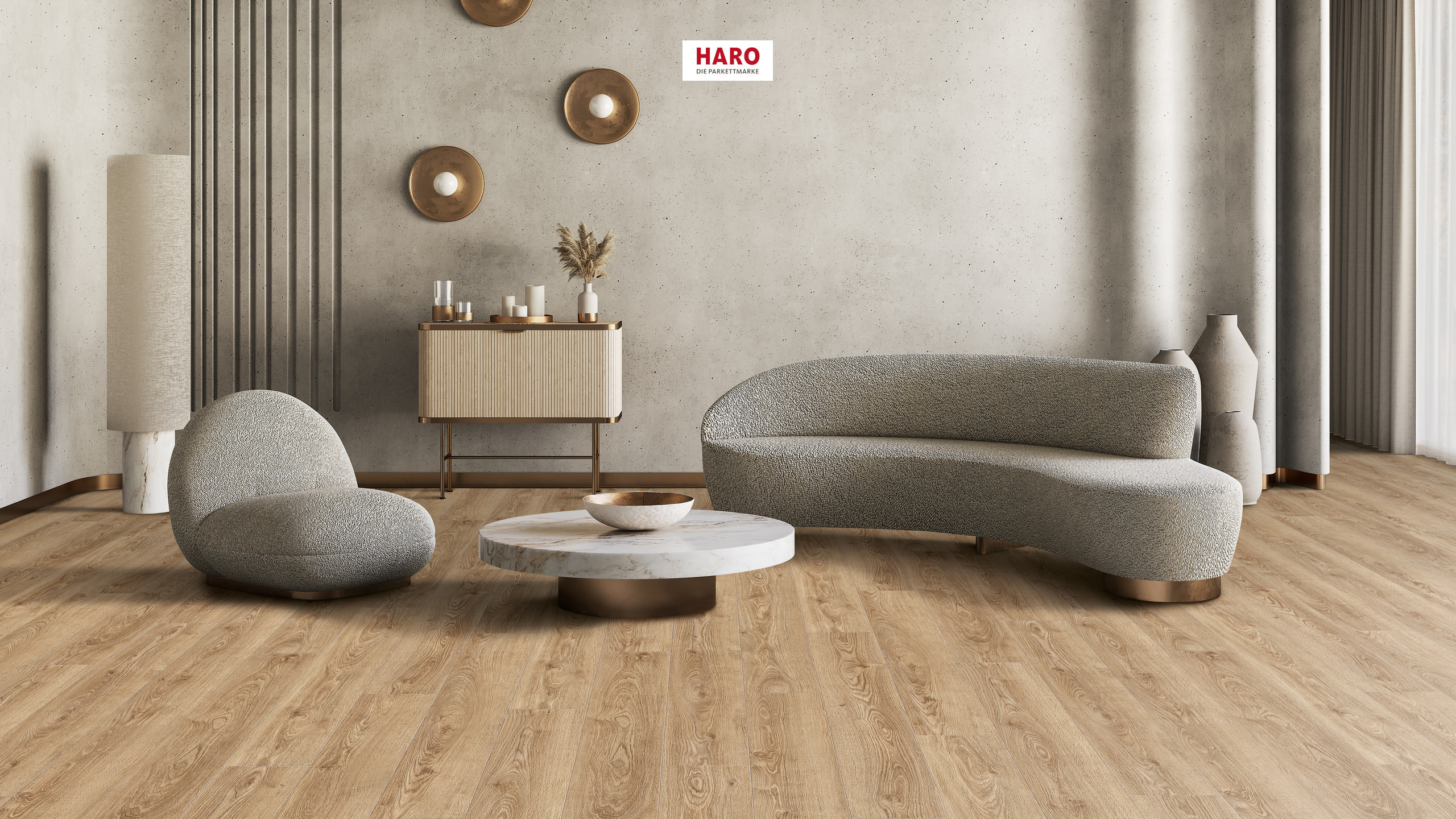 DISANO by HARO WaveAqua Landhausdiele 4V Eiche Victoria Honig* authentic Top Connect