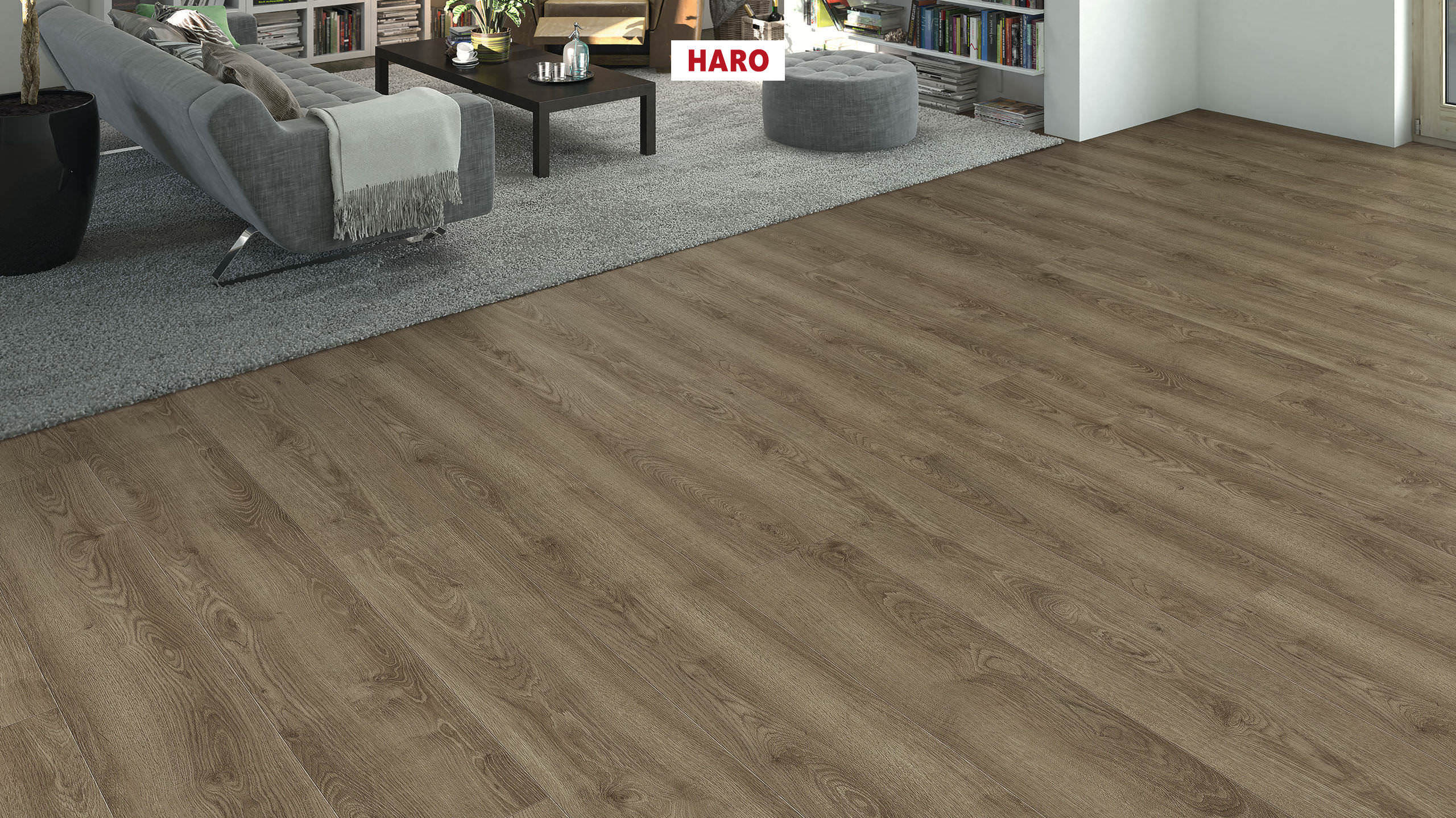 DISANO by HARO WaveAqua Landhausdiele XL 4V Eiche Victoria samtbraun* authentic Top Connect