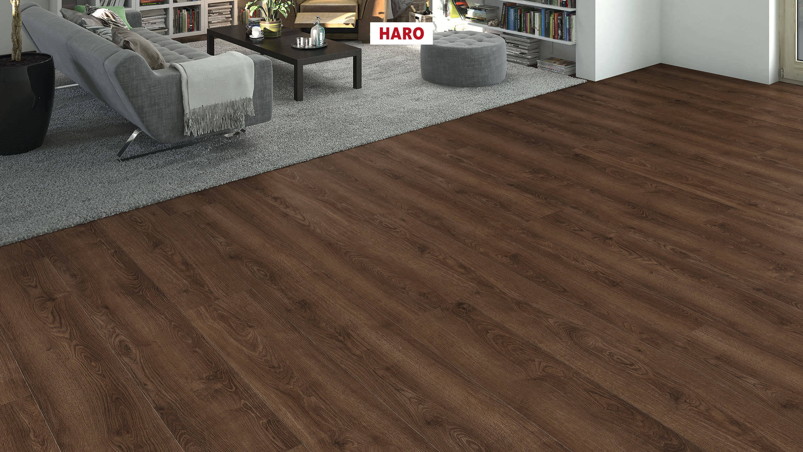 DISANO by HARO WaveAqua Landhausdiele XL 4V Eiche Victoria geräuchert* authentic Top Connect