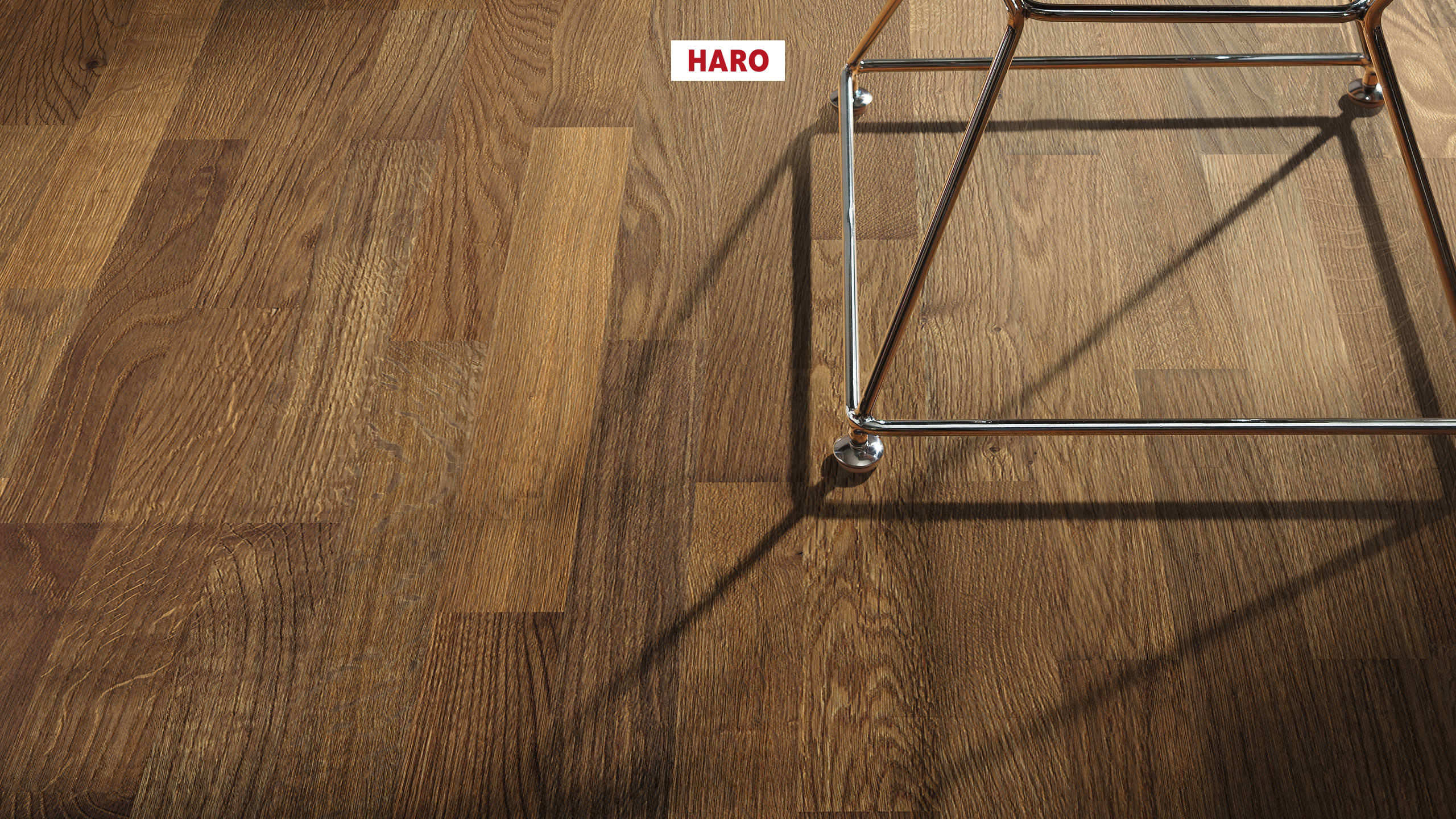 HARO PARKETT 4000 Schiffsboden Bernsteineiche Naturale strukturiert naturaLin plus Top Connect