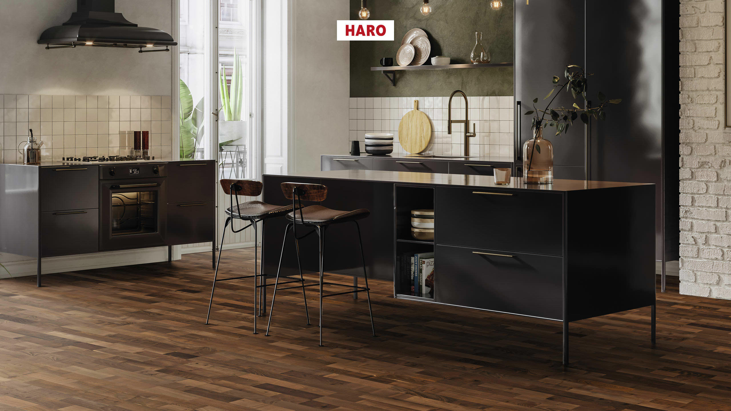 HARO PARKETT 4000 Schiffsboden Bernsteinrobinie Favorit naturaDur Top Connect