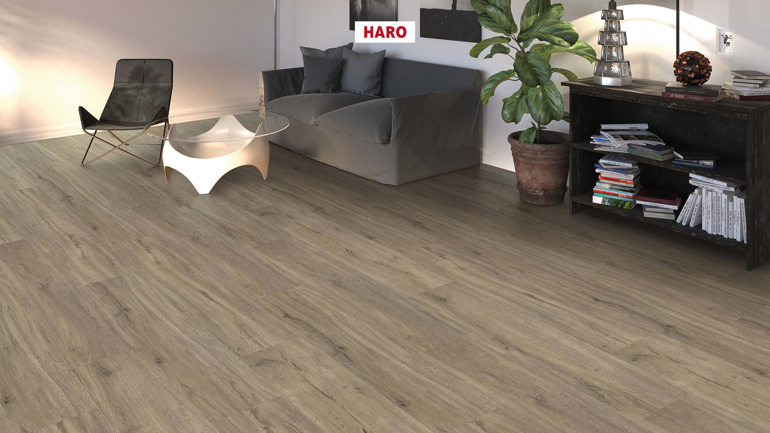 DISANO by HARO LifeAqua Landhausdiele 4V Eiche Columbia grau* strukturiert Top Connect