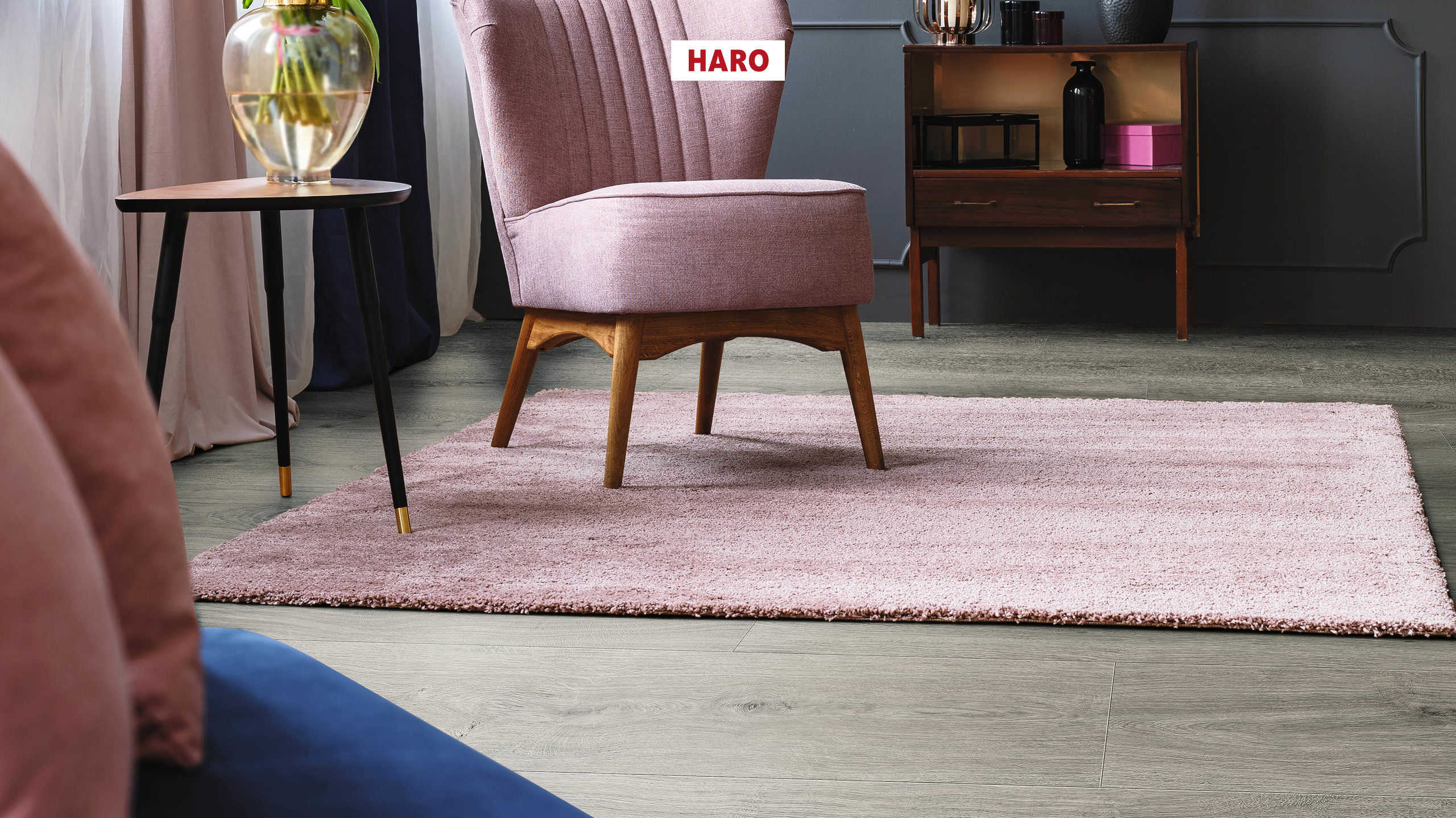 DISANO by HARO LifeAqua Landhausdiele 4V Eiche Sheffield grau* authentic Top Connect