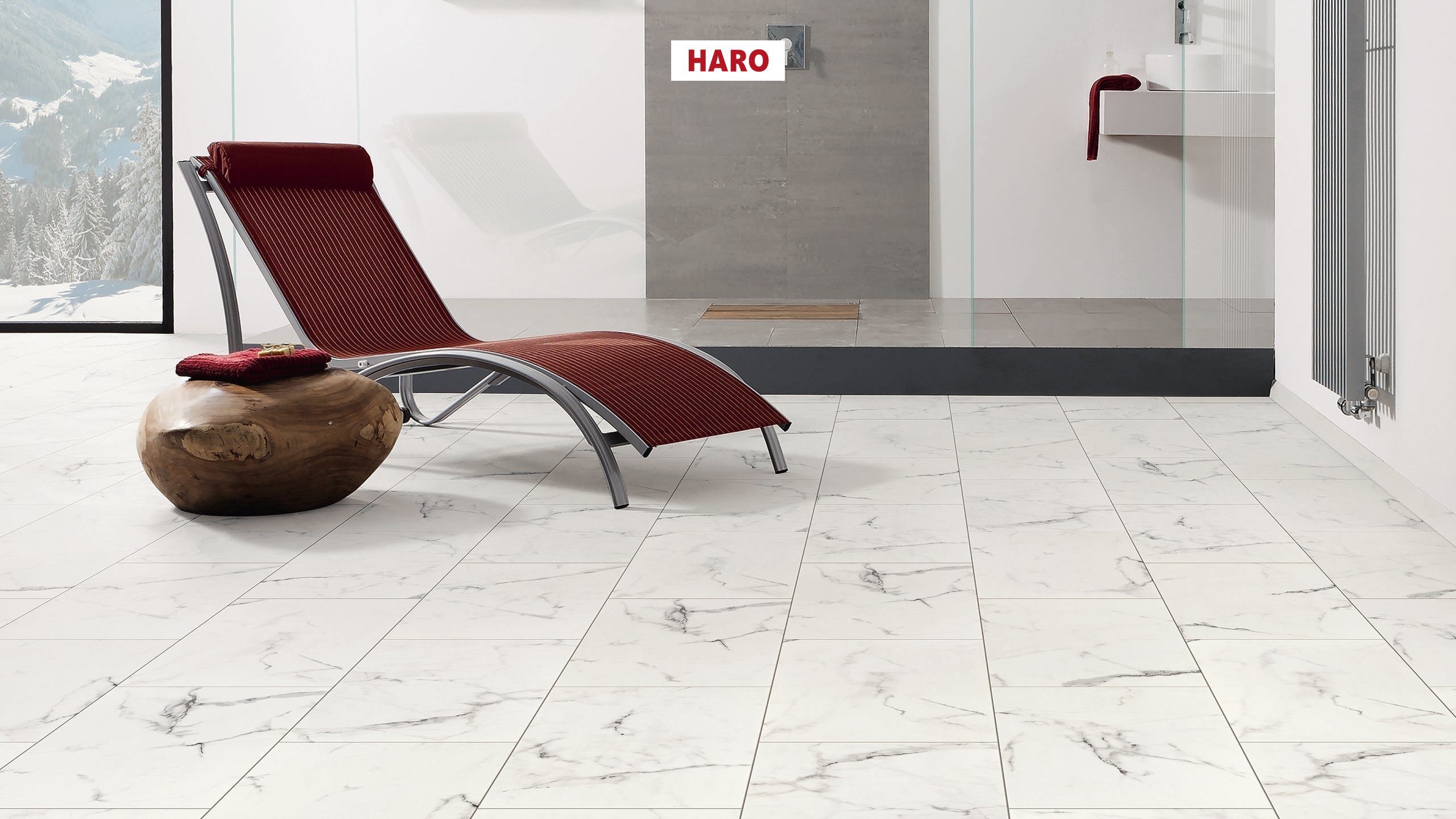 DISANO by HARO LifeAqua Piazza 4V Marmor weiß* Steinstruktur Top Connect