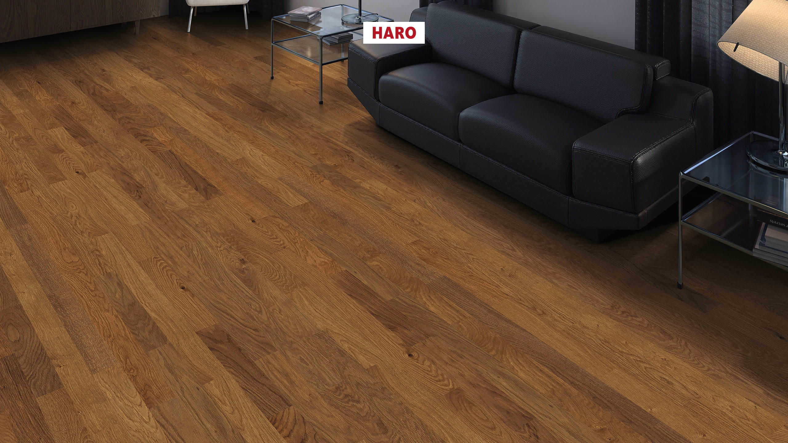 HARO PARKETT 4000 Stab Allegro Bernsteineiche Naturale strukturiert naturaLin plus Nut & Feder