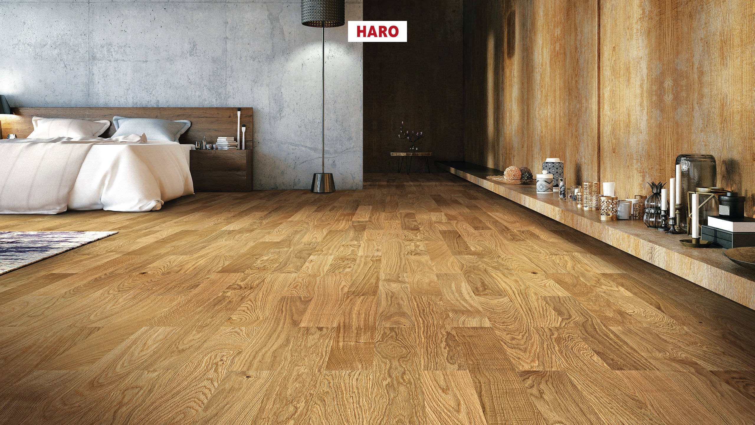HARO PARKETT 4000 Stab Classico Eiche Naturale strukturiert naturaLin plus Nut & Feder