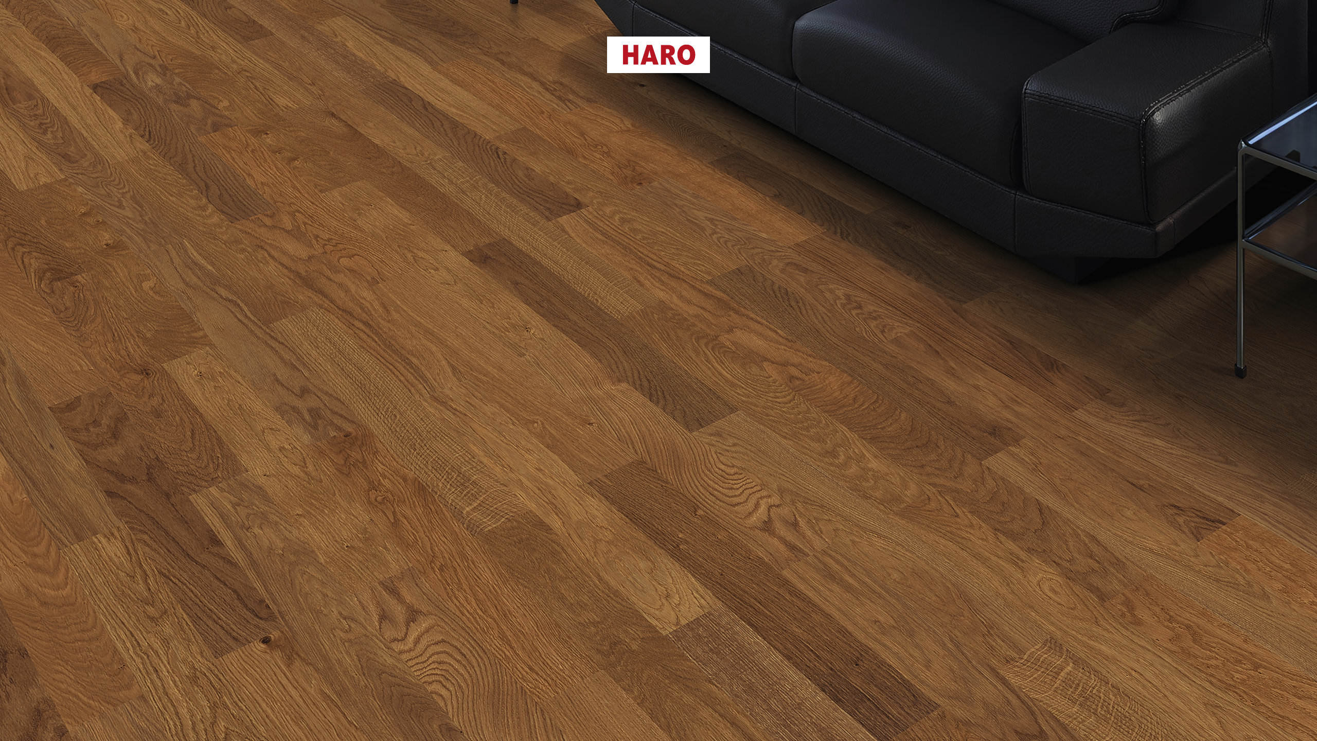 HARO PARKETT 4000 Stab Classico Bernsteineiche Trend strukturiert naturaDur Nut & Feder