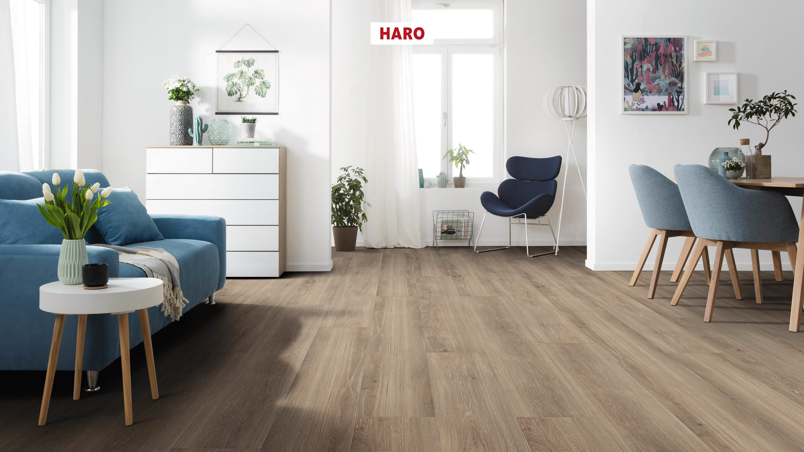 DISANO by HARO ClassicAqua Landhausdiele XL 4V Tabakeiche* strukturiert Top Connect