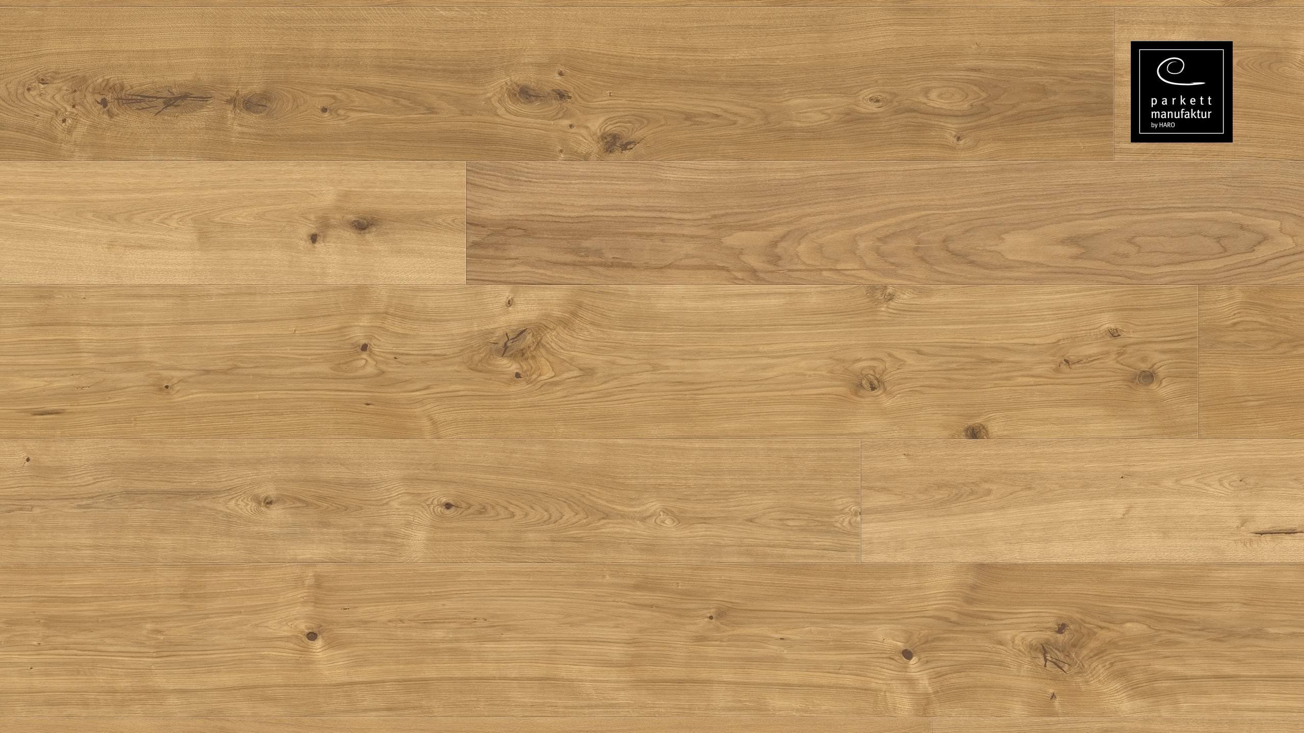 parkettmanufaktur by HARO 6000 Landhausdiele XL 4V Eiche strukturiert oleovera Nut & Feder