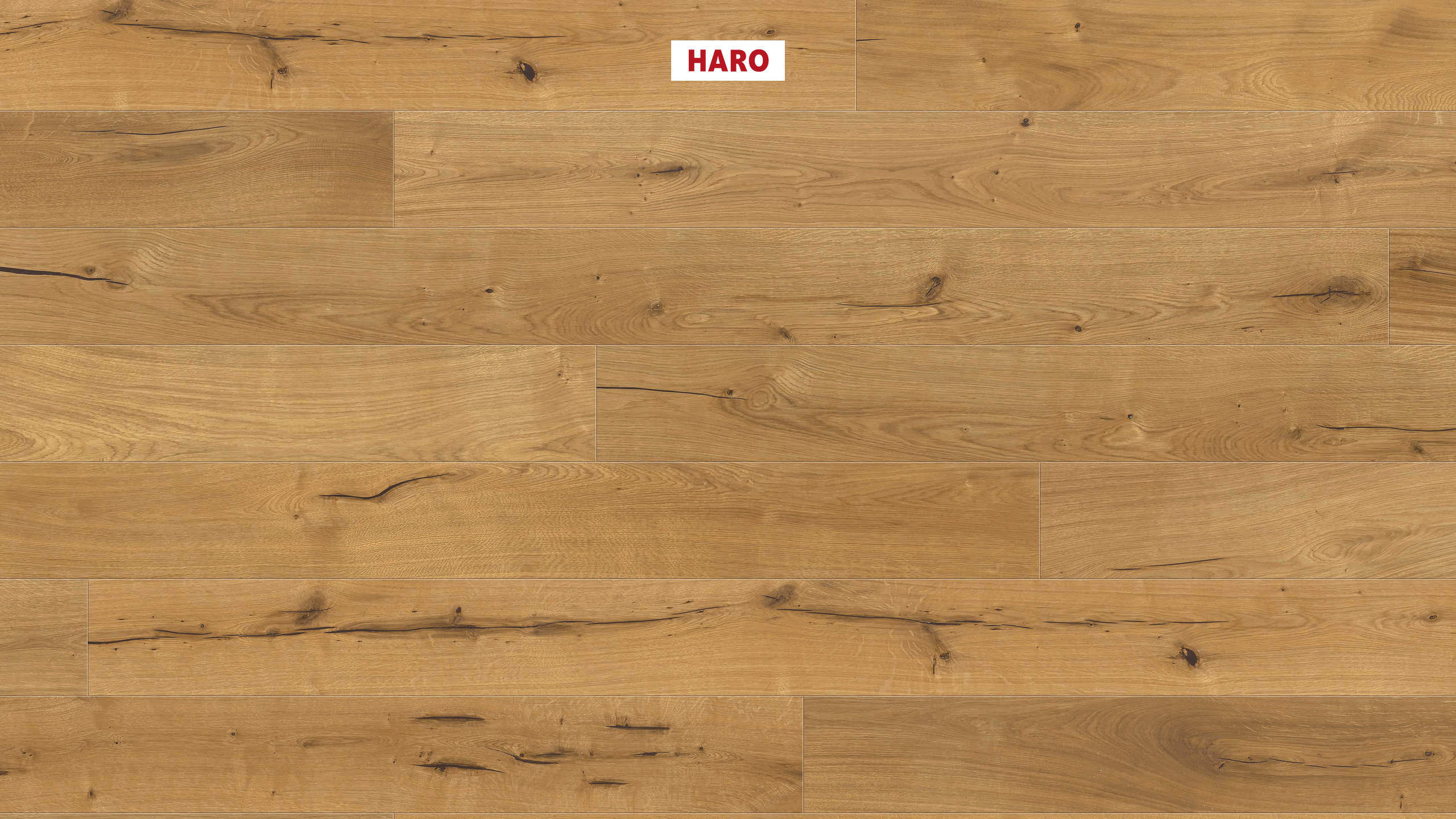 HARO PARKETT 4000 Landhausdiele 180 4V Eiche SLH RUSTIC strukturiert naturaLin plus Top Connect