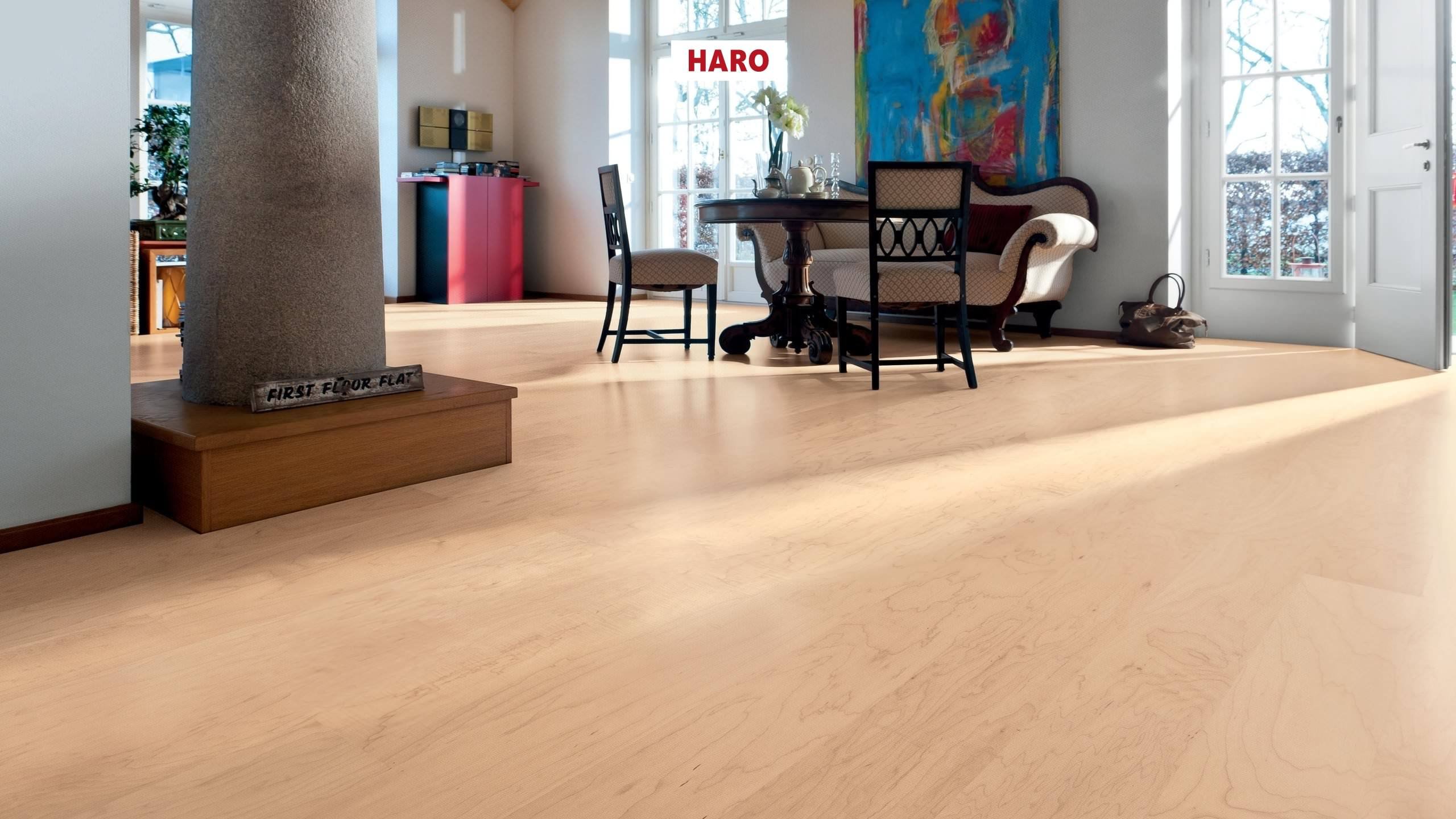 HARO PARKETT 4000 Landhausdiele 180 Canadischer Ahorn Markant naturaDur Top Connect