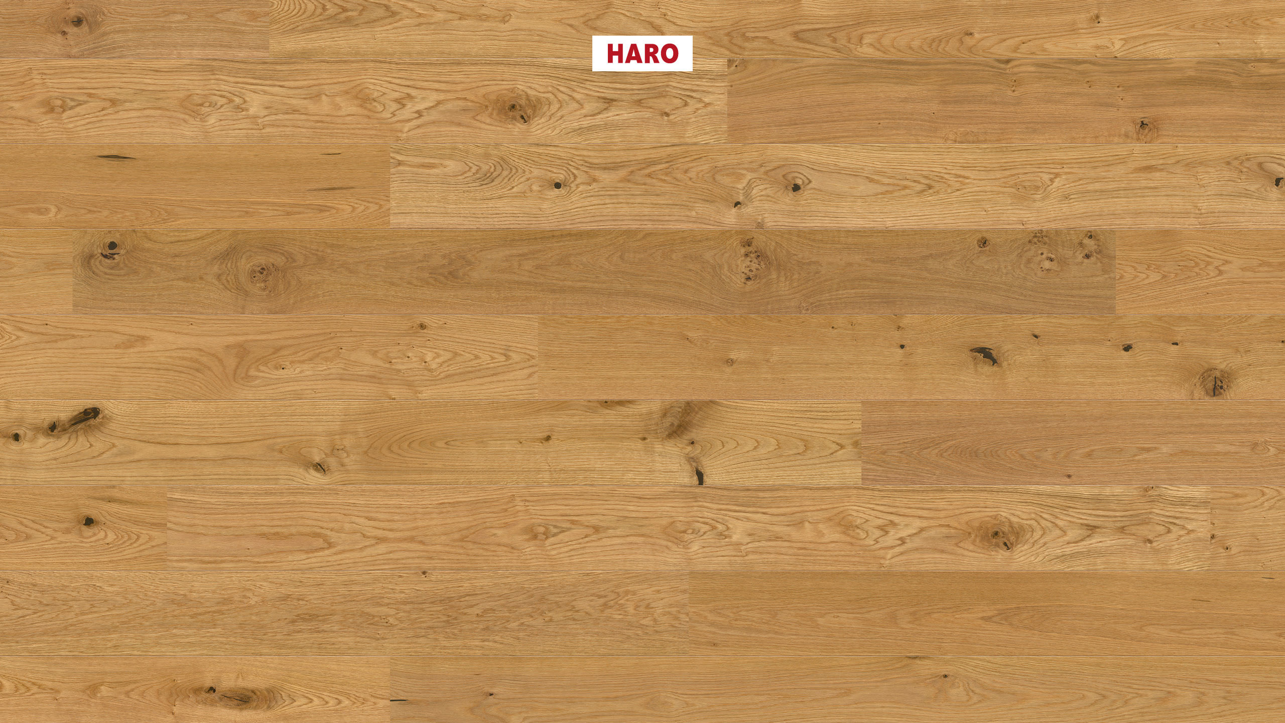 HARO PARKETT 2500 Landhausdiele 180 2V Eiche Universal strukturiert naturaDur Top Connect