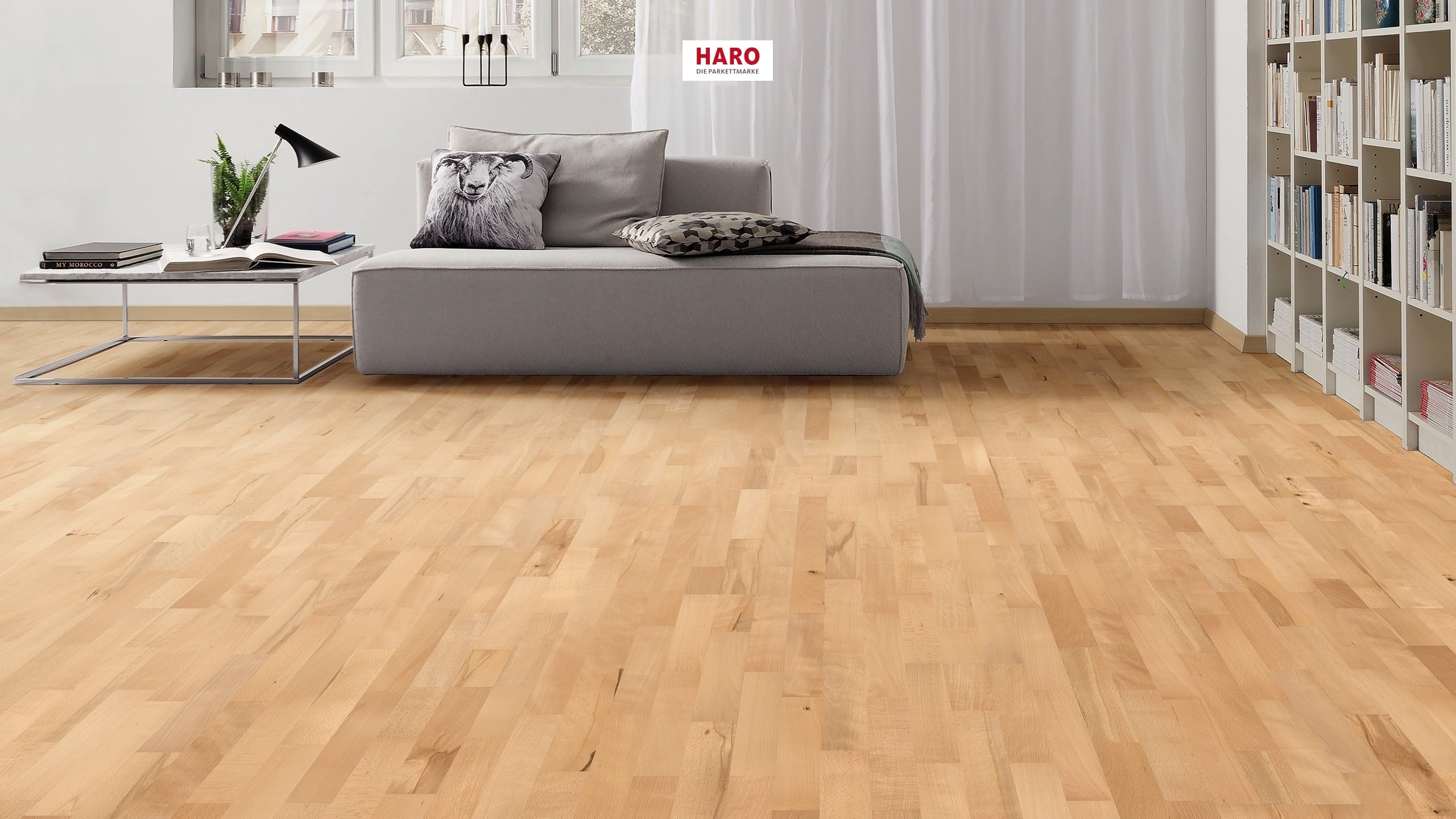 HARO PARKETT 4000 Schiffsboden Buche gedämpft Favorit naturaDur Top Connect