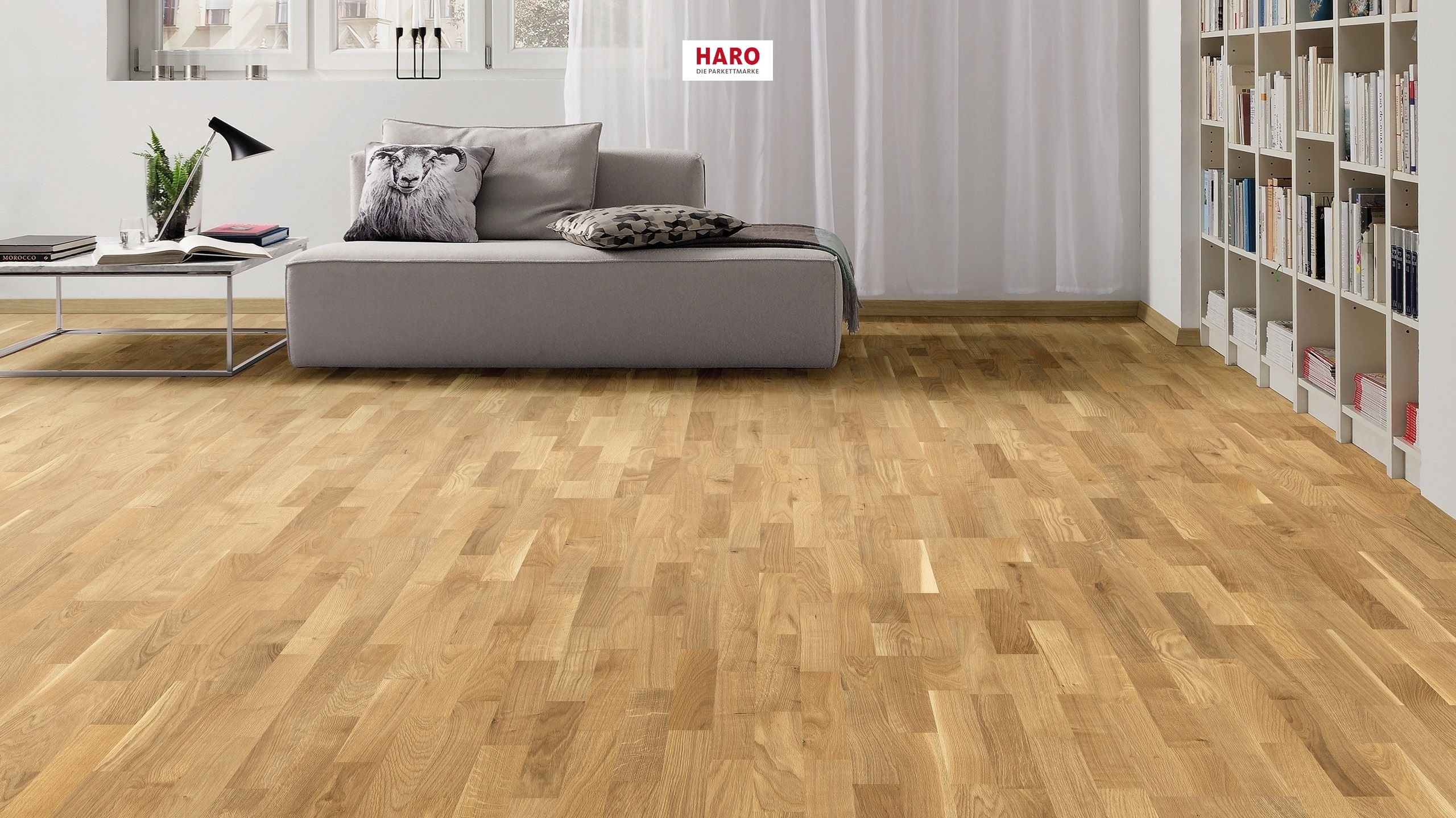 HARO PARKETT 2500 Schiffsboden Eiche Favorit strukturiert naturaDur Top Connect