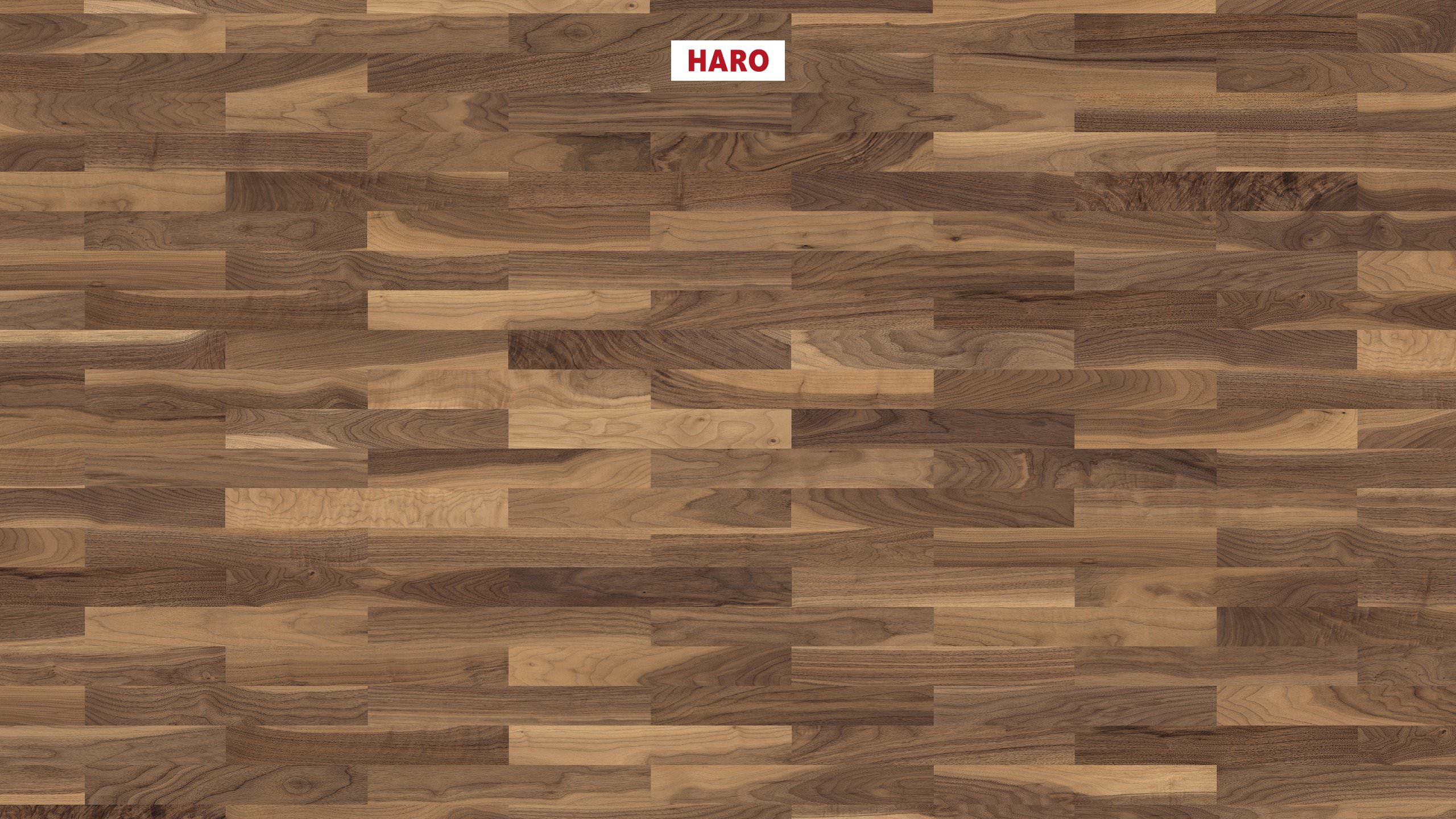 HARO PARKETT 4000 Stab Allegro Amerikanischer Nussbaum Favorit naturaDur Nut & Feder