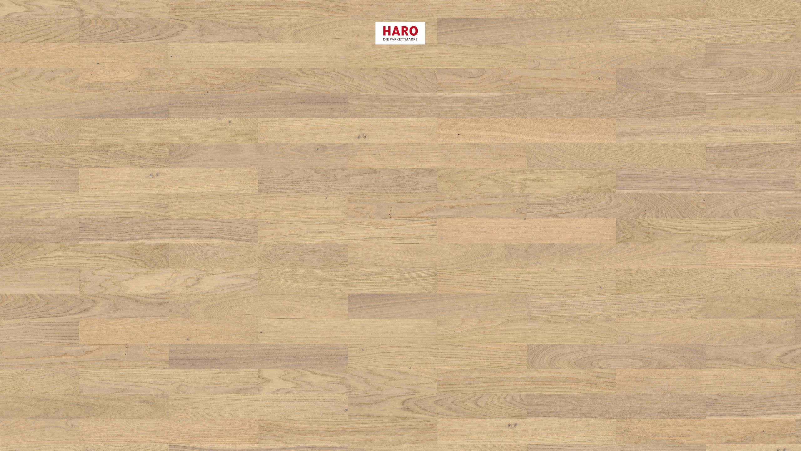 HARO PARKETT 3000 Stab Allegro Eiche lichtweiß Objekt naturaDur Nut & Feder Rechts