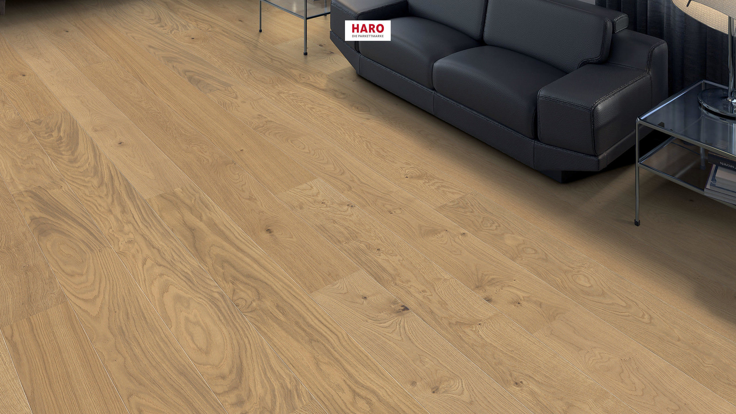 HARO PARKETT 2500 Landhausdiele 180 2V Eiche Markant strukturiert naturaDur Top Connect