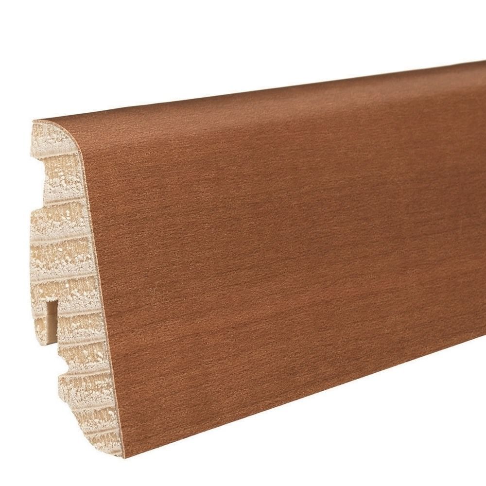 Stick on skirting 19 x 58 mm 2,2 m veneered pref. matt American Cherry