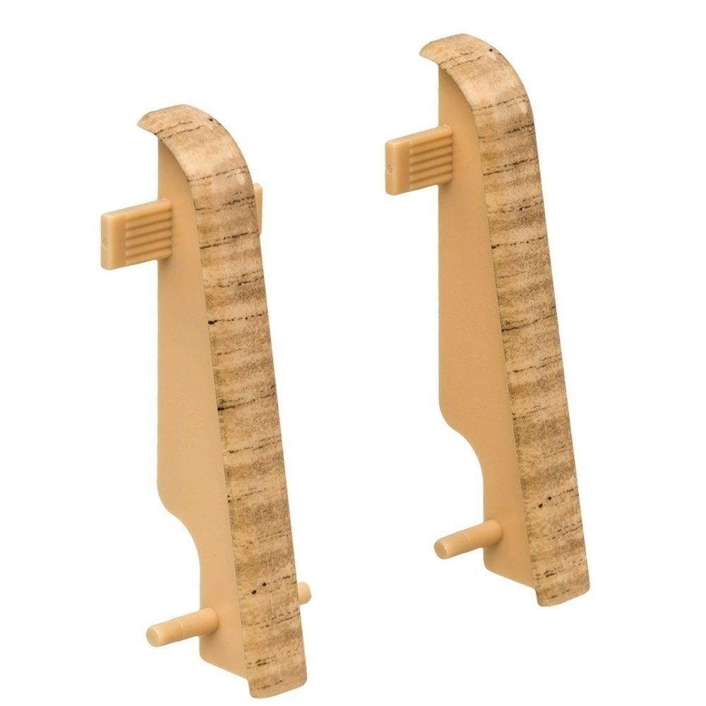 Connector plastic for stick-on skirting 19 x 58 mm 2 pcs./bag Oak*