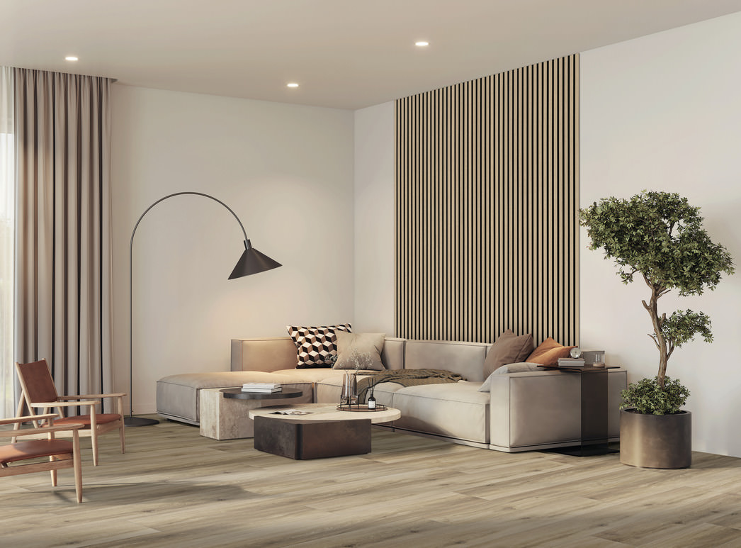 HARO WALL 12 mm Design Stripe Oak veneered Natur