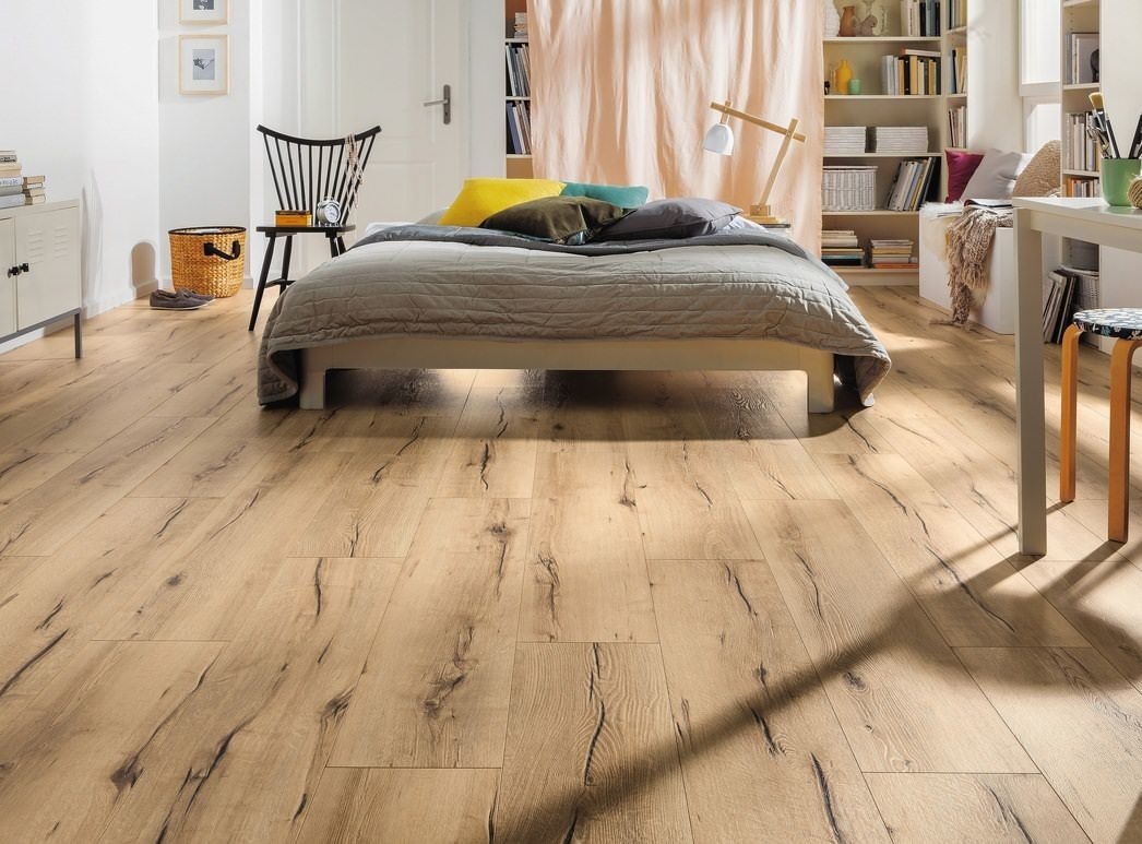 HARO Laminate Floor TRITTY 100 Campus 4V Oak Italica Creme* authentic Top Connect