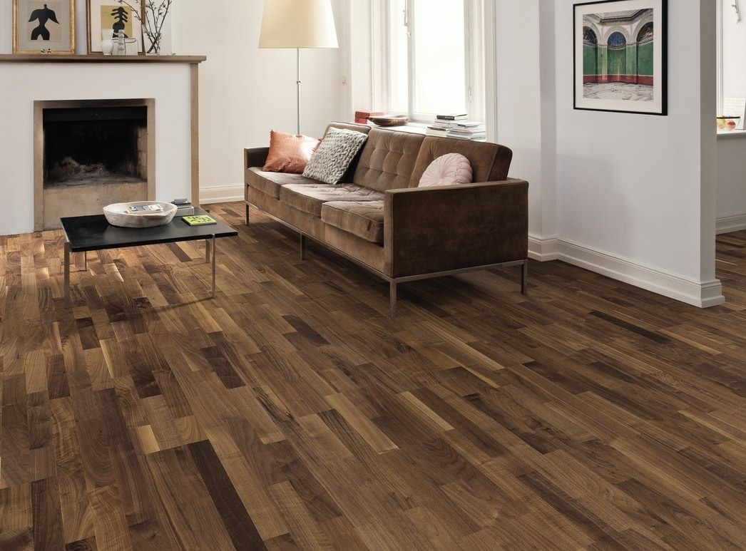 HARO PARQUET 3500 HDF Longstrip American Walnut Favorit permaDur Top Connect