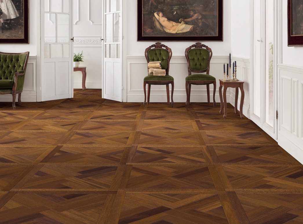 parkettmanufaktur by HARO 18 mm Tiles St. Andrew 4V Merbau oleovera Tongue and Groove