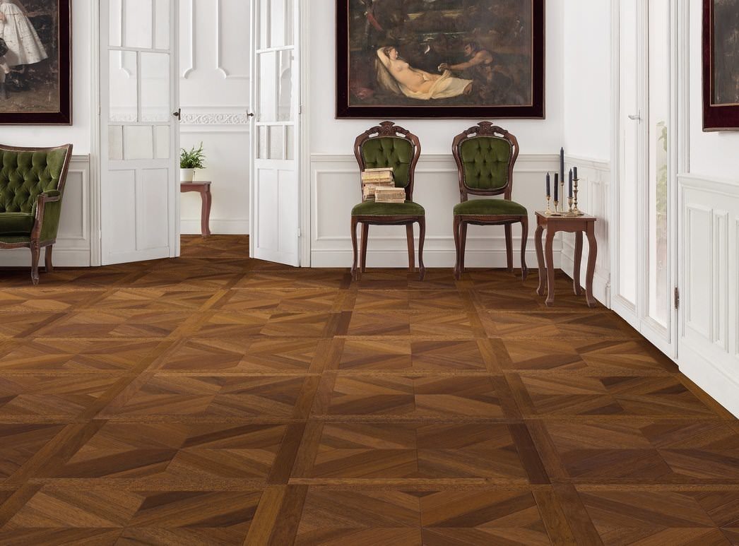 parkettmanufaktur by HARO 18 mm Tiles Central 4V Merbau oleovera Tongue and Groove