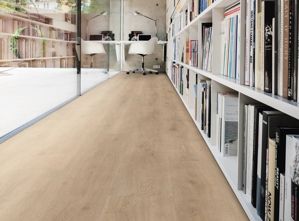 HARO Laminate Floor TRITTY 100 Gran Via 4V Oak Veneto Crema* authentic matt Silent CT Top Connect