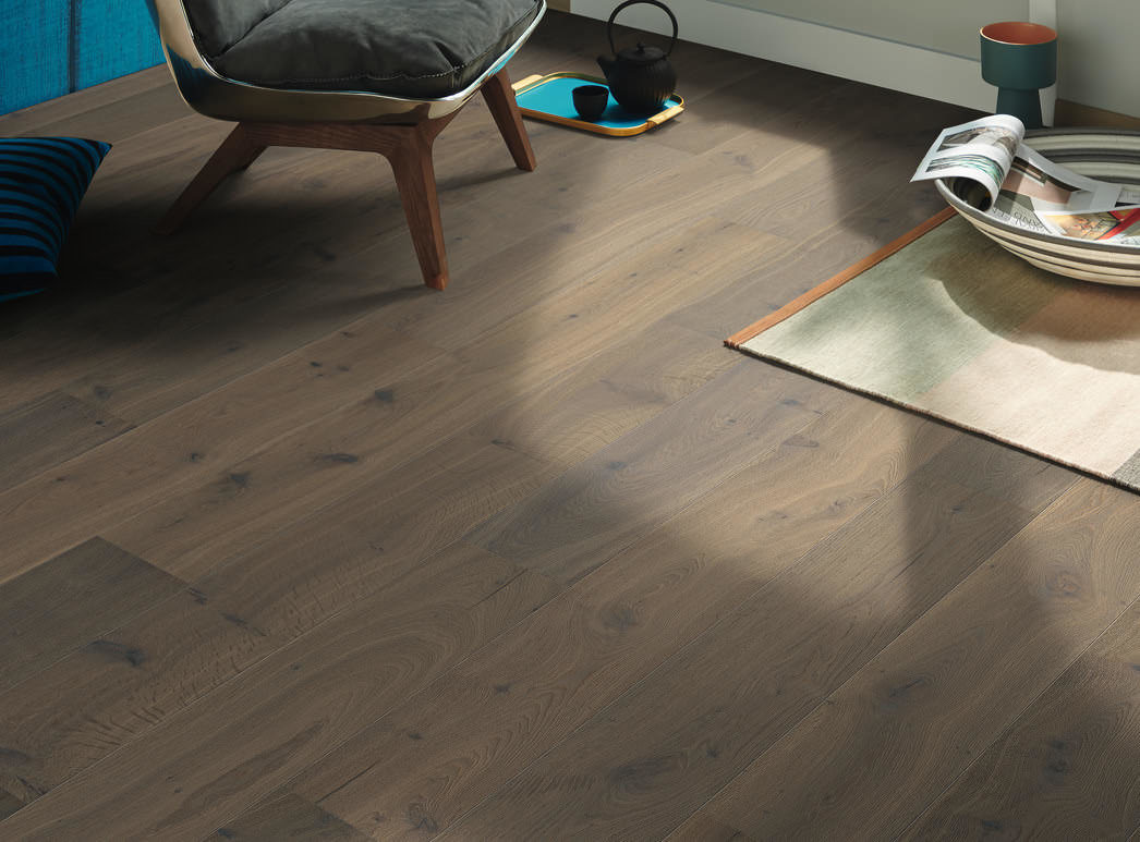HARO PARQUET 4000 Plank 1-Strip 180 4V Fumed Oak Puro White Sauvage brushed naturaLin plus Top Connect