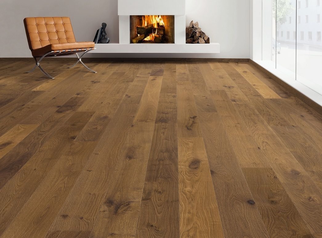 Product image 1 Plank 1-Strip 4V Amber Oak Rustico retro brushed